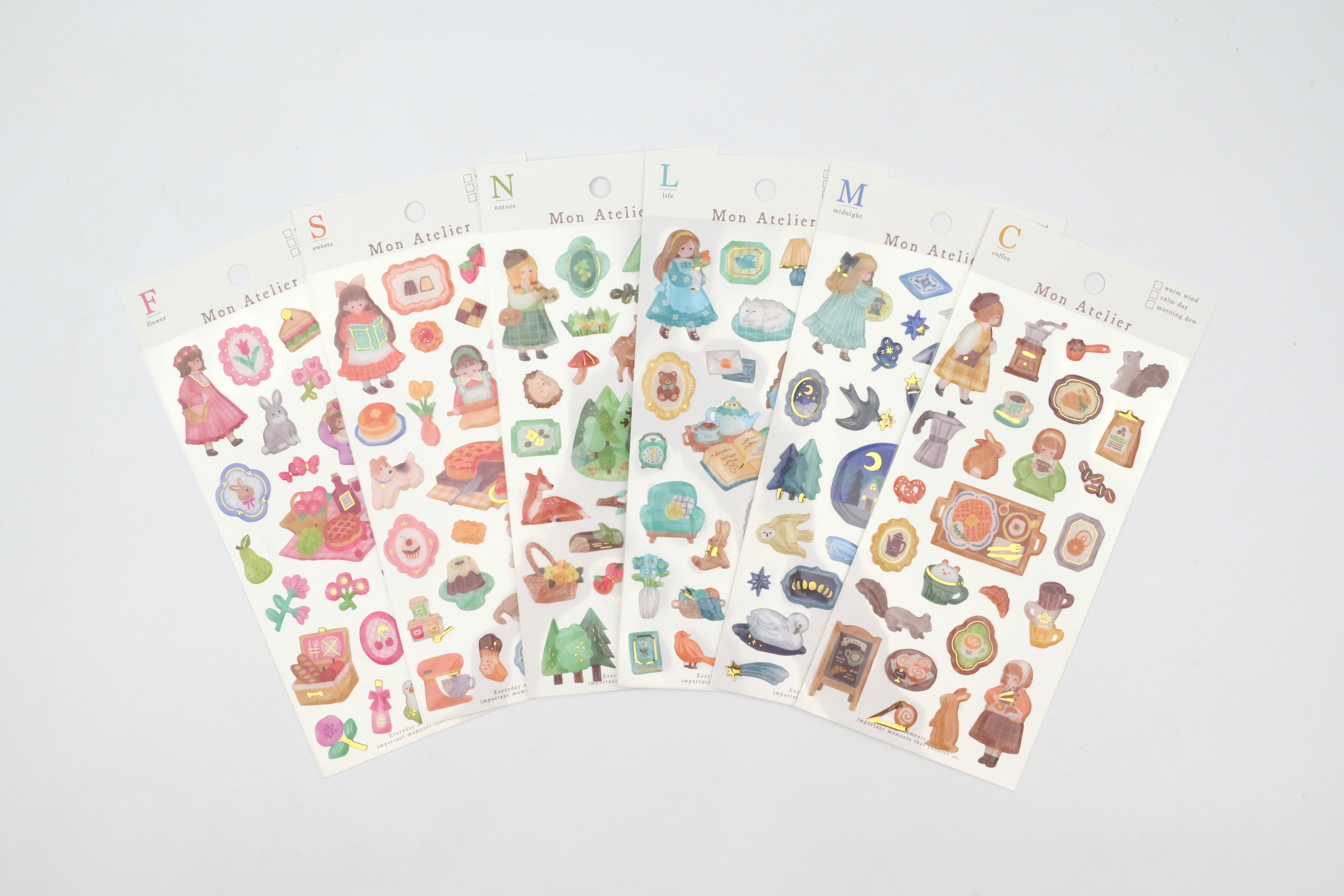 Mind Wave Puffy Stickers - Mon Atelier