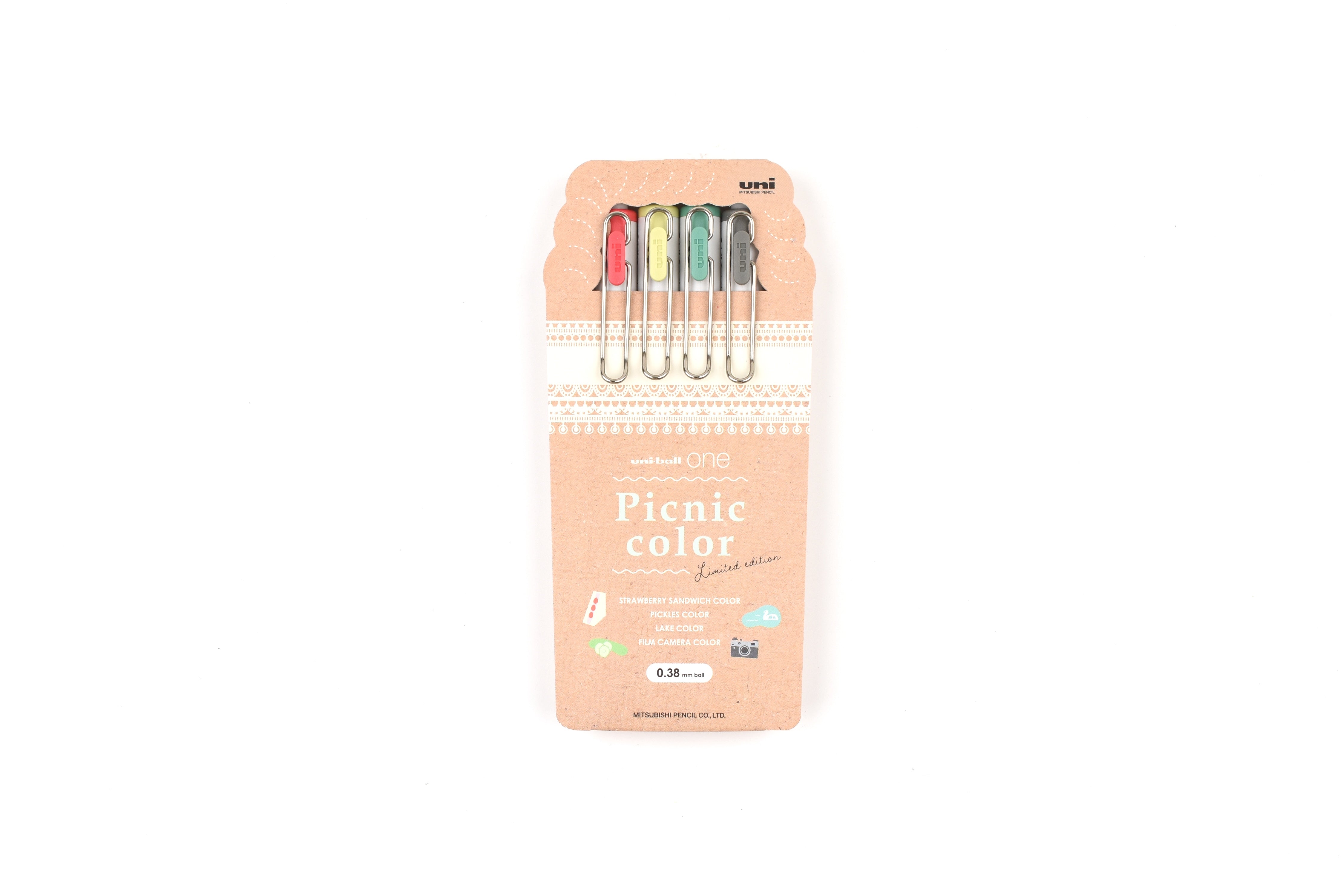 Uni-ball One - Picnic Color - 0.38mm - Set of 4 - Limited Edition