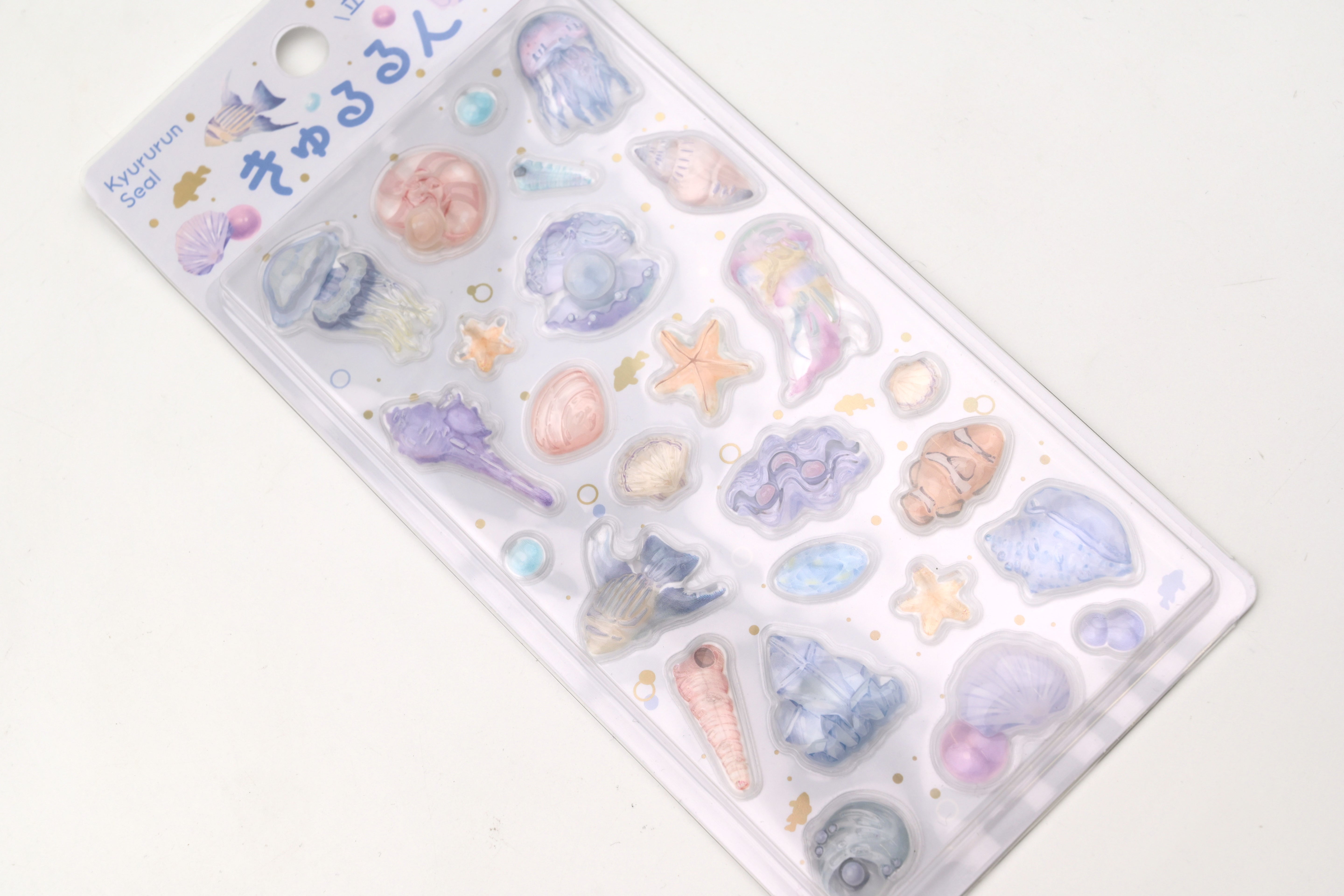BGM 3D Sticker Sheet - Kyururun - Sea Creatures