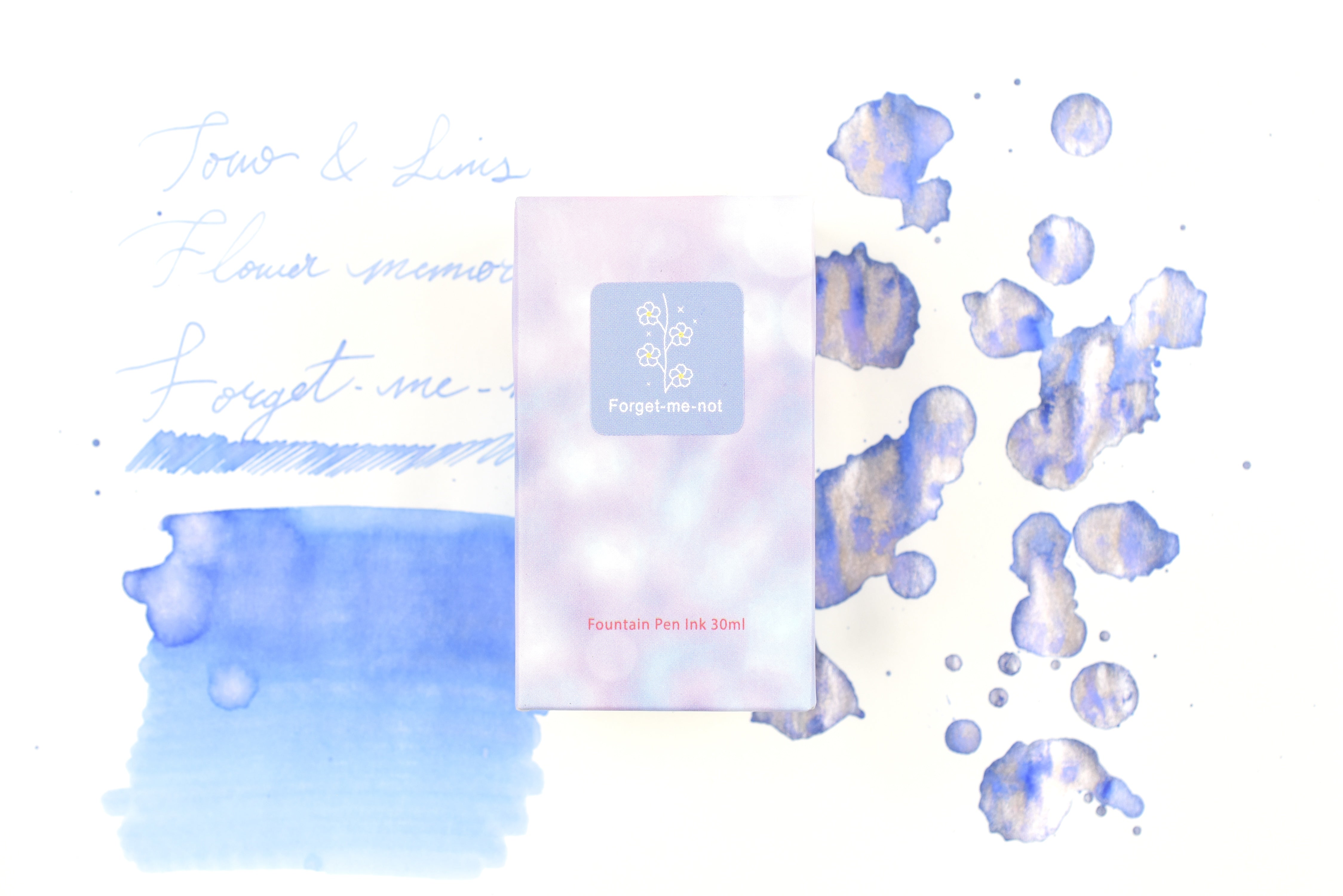 Tono & Lims Ink Bottle - Flower Memories - Forget-me-not - 30ml