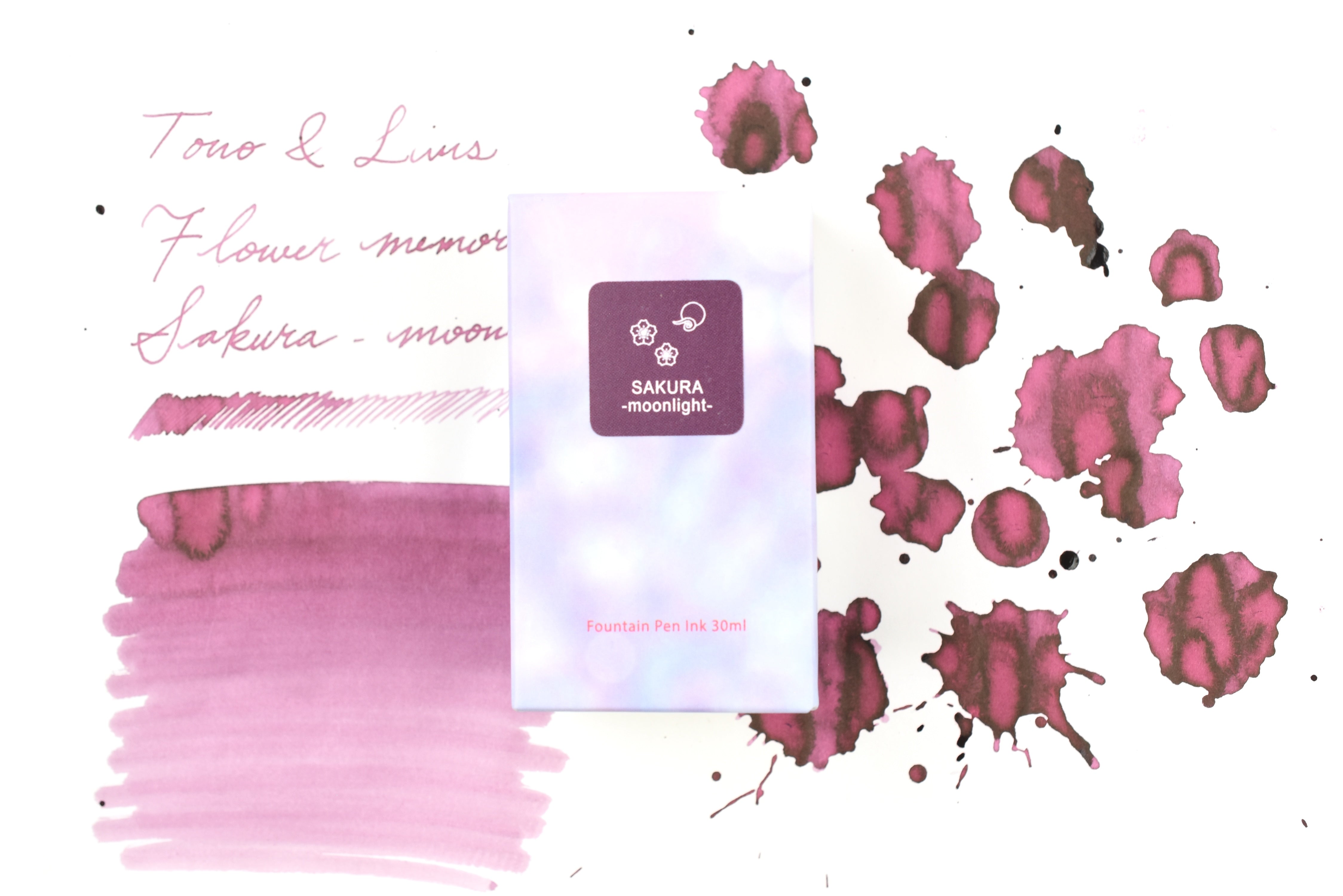 Tono & Lims Ink Bottle - Flower Memories - SAKURA - moonlight - 30ml