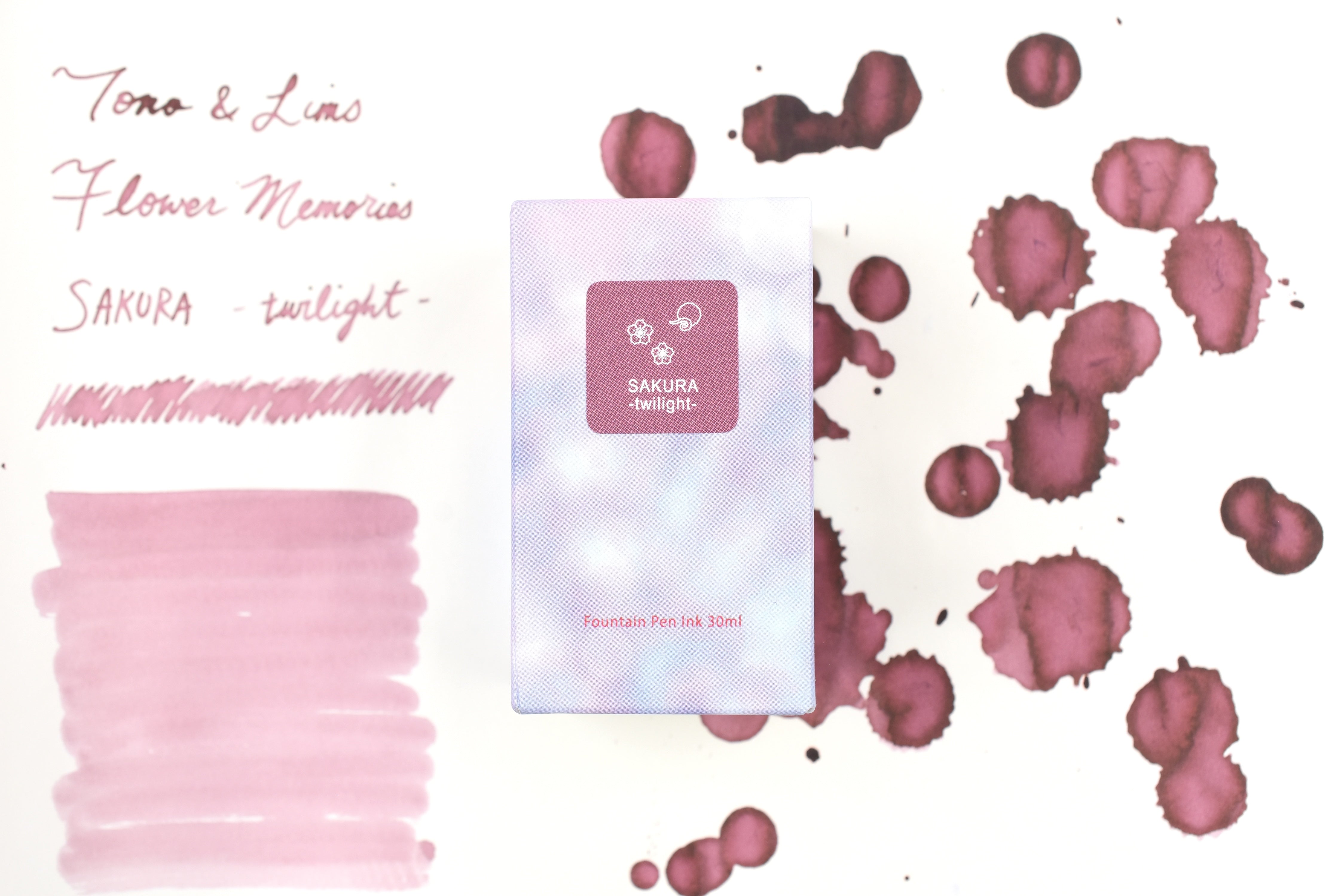 Tono & Lims Ink Bottle - Flower Memories - SAKURA - twilight - 30ml