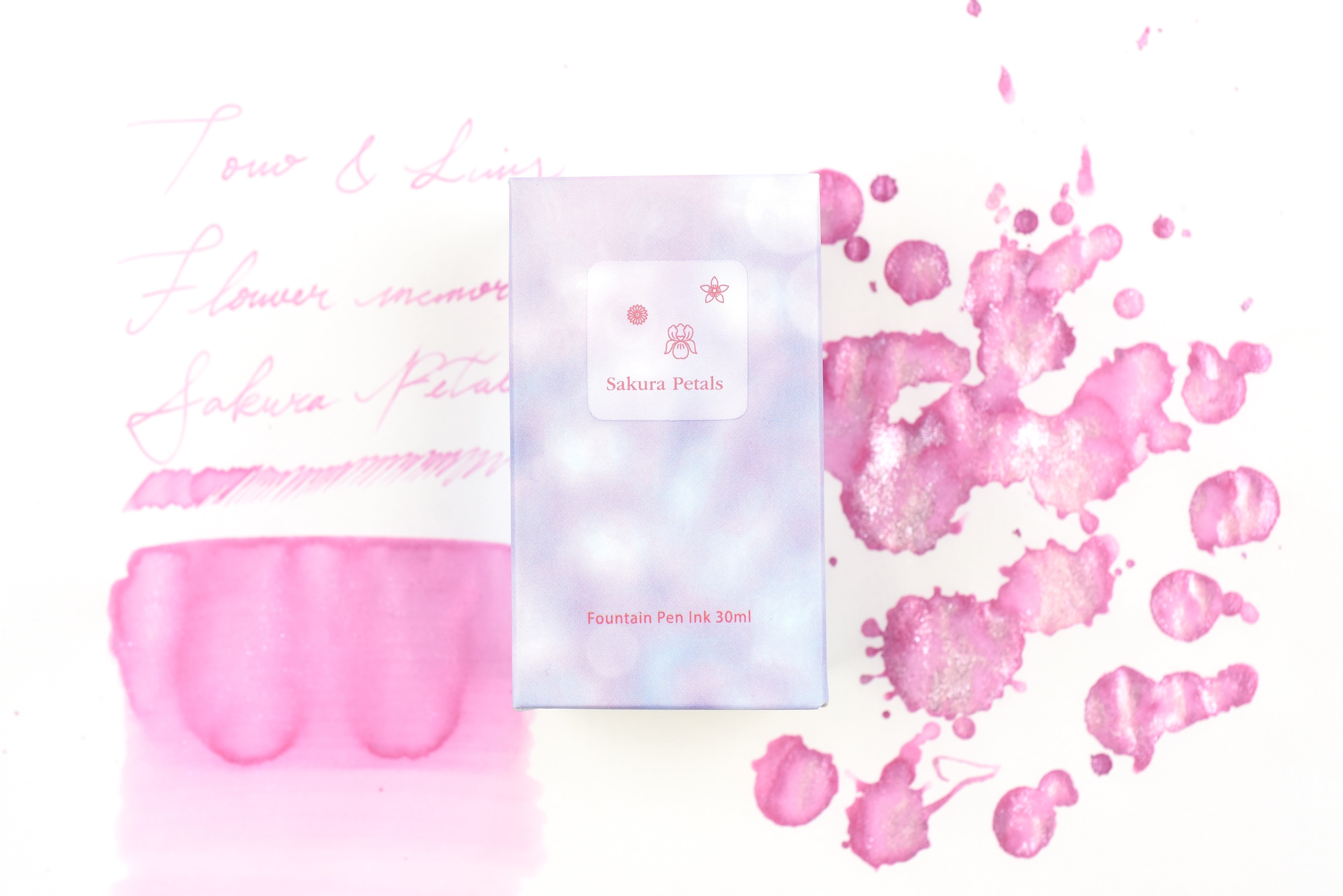 Tono & Lims Ink Bottle - Flower Memories - Sakura Petals - 30ml