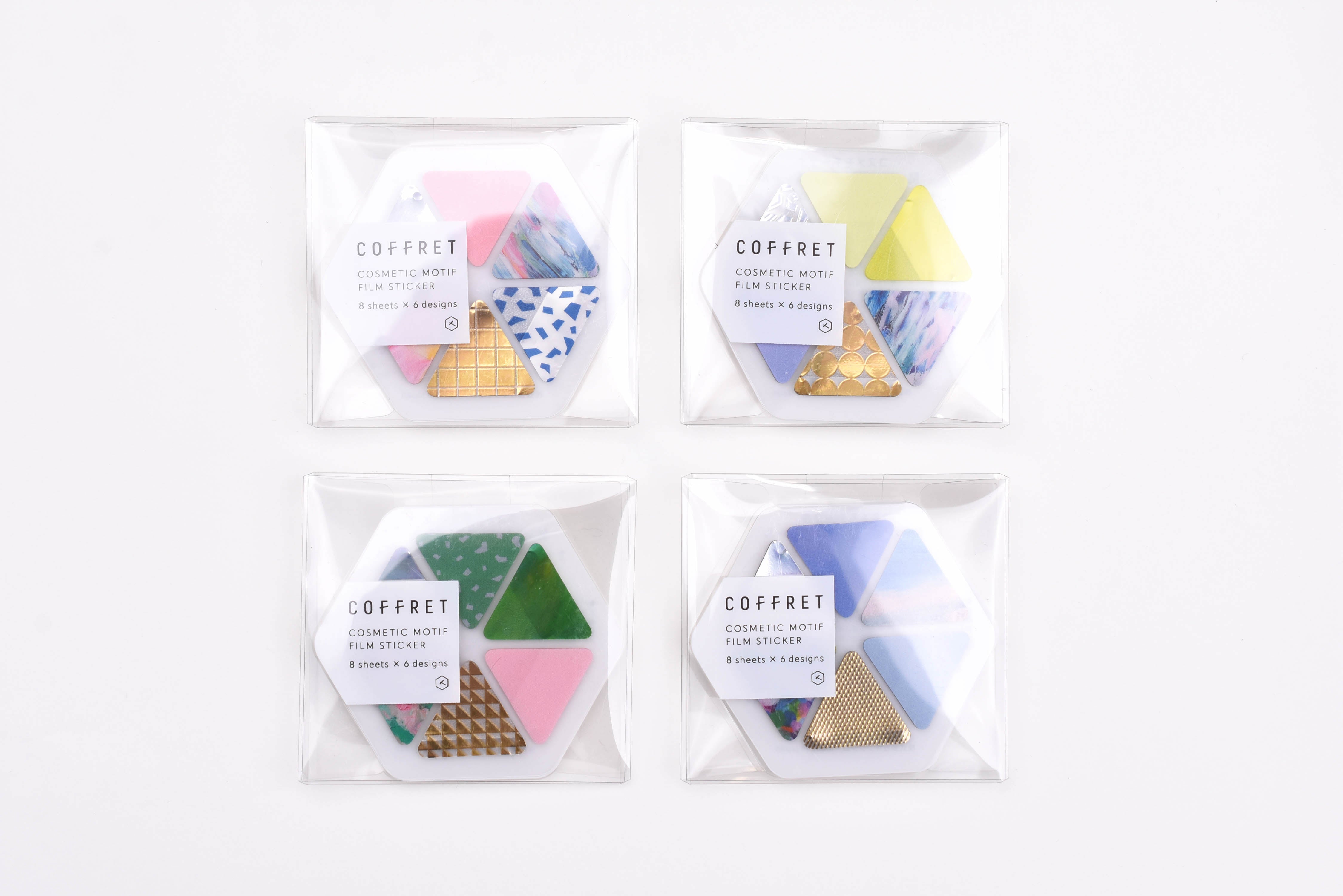 Hitotoki Coffret Cosmetic Motif Film Sticker - Triangle