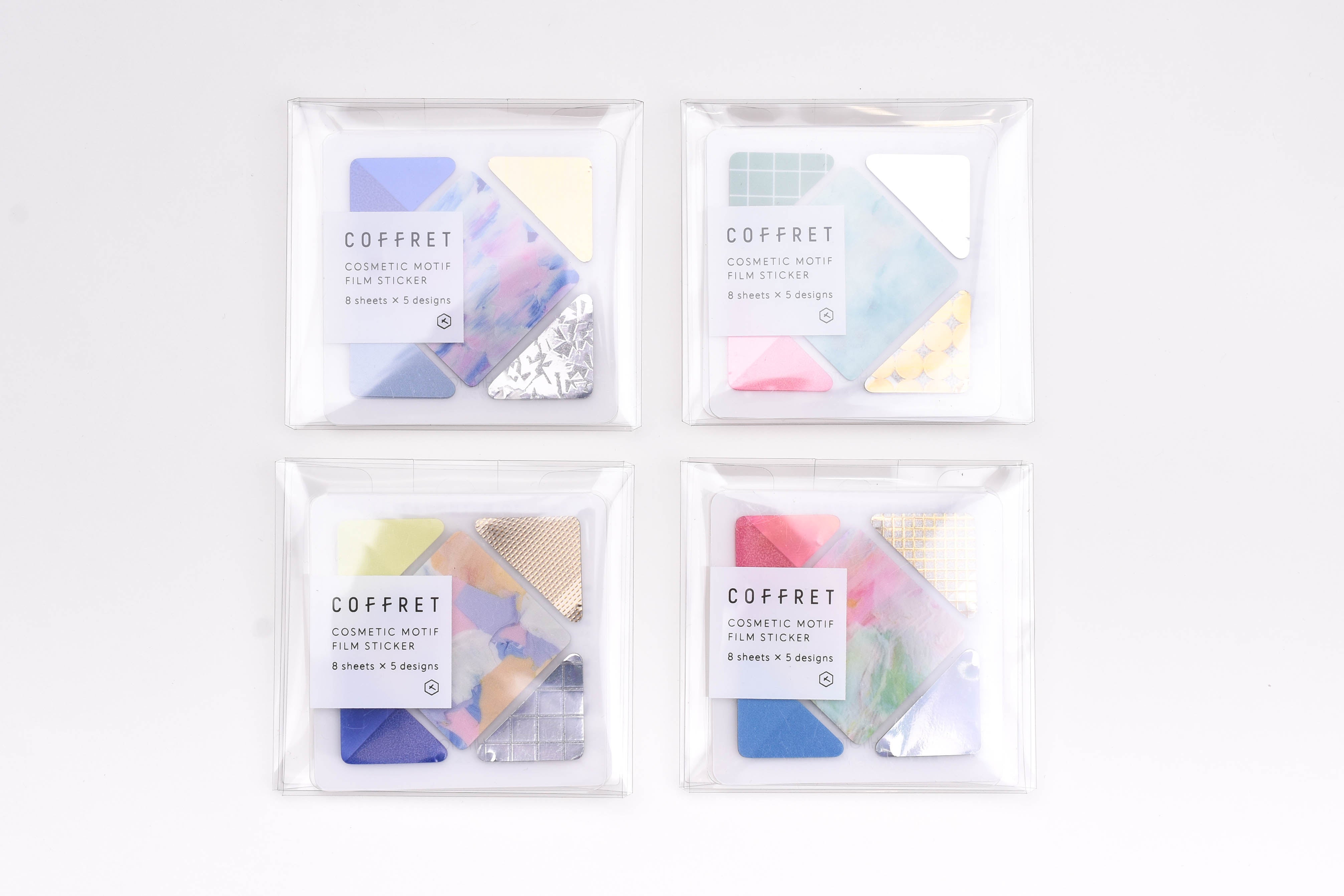 Hitotoki Coffret Cosmetic Motif Film Sticker - Square