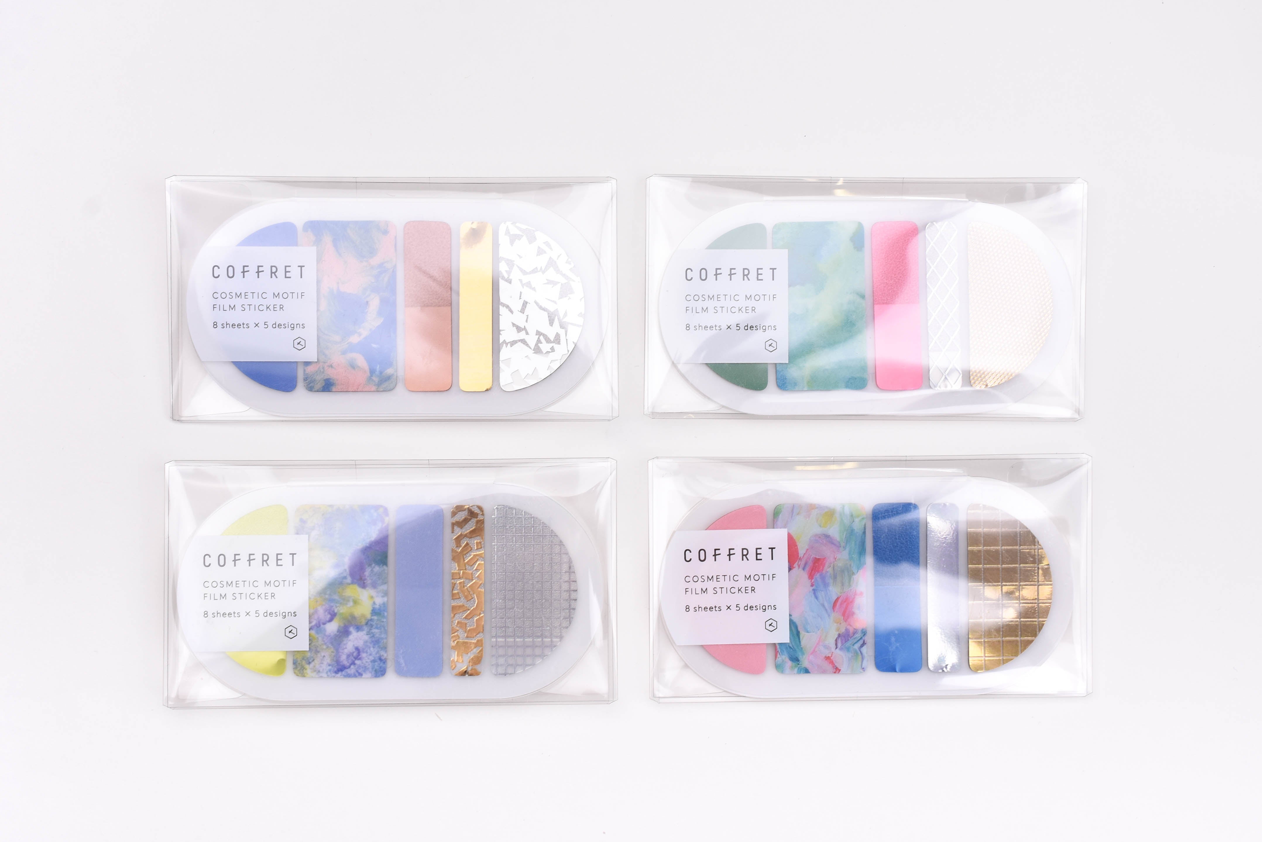 Hitotoki Coffret Cosmetic Motif Film Sticker - Round