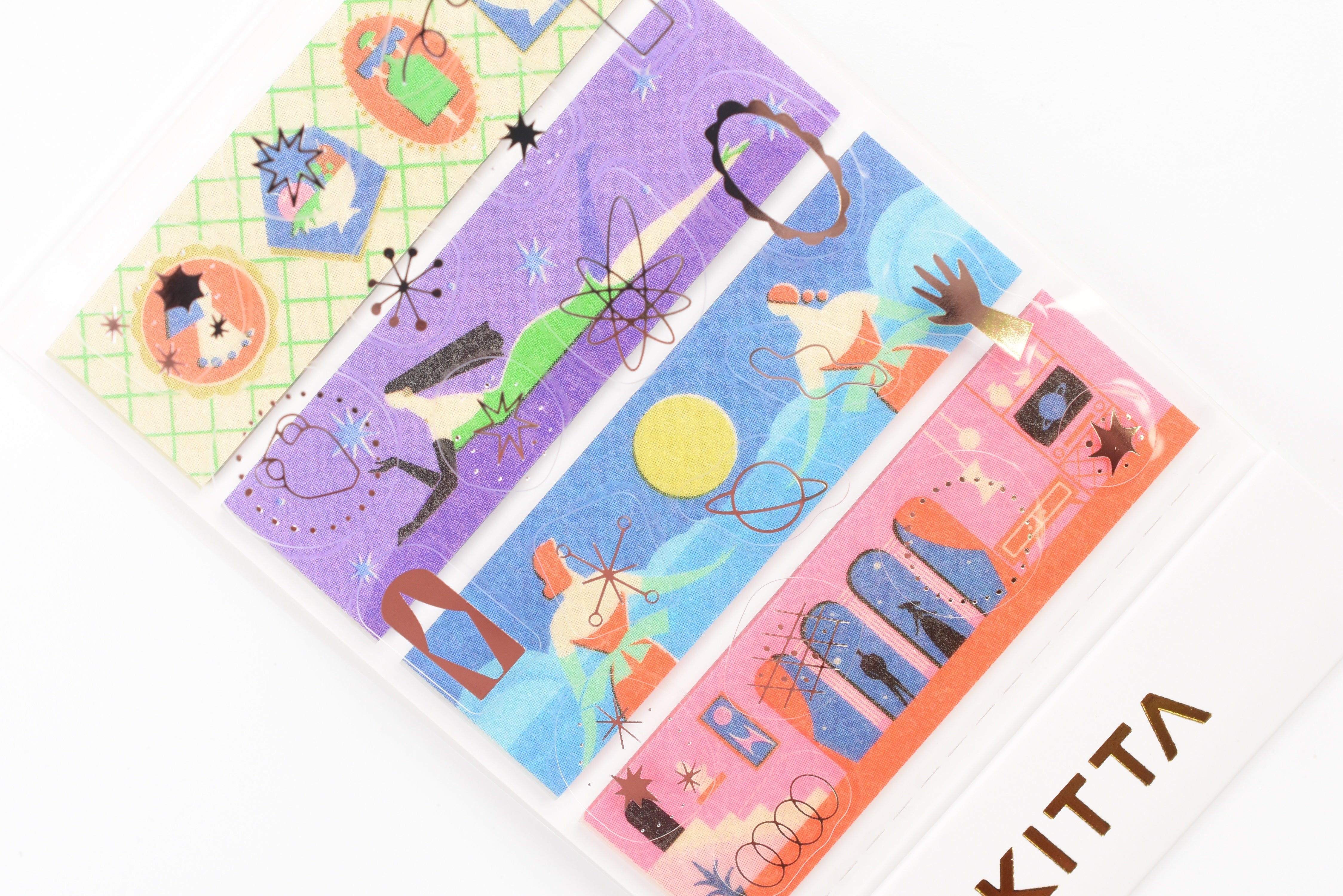 Kitta Portable Washi Tape - Collage - Planet