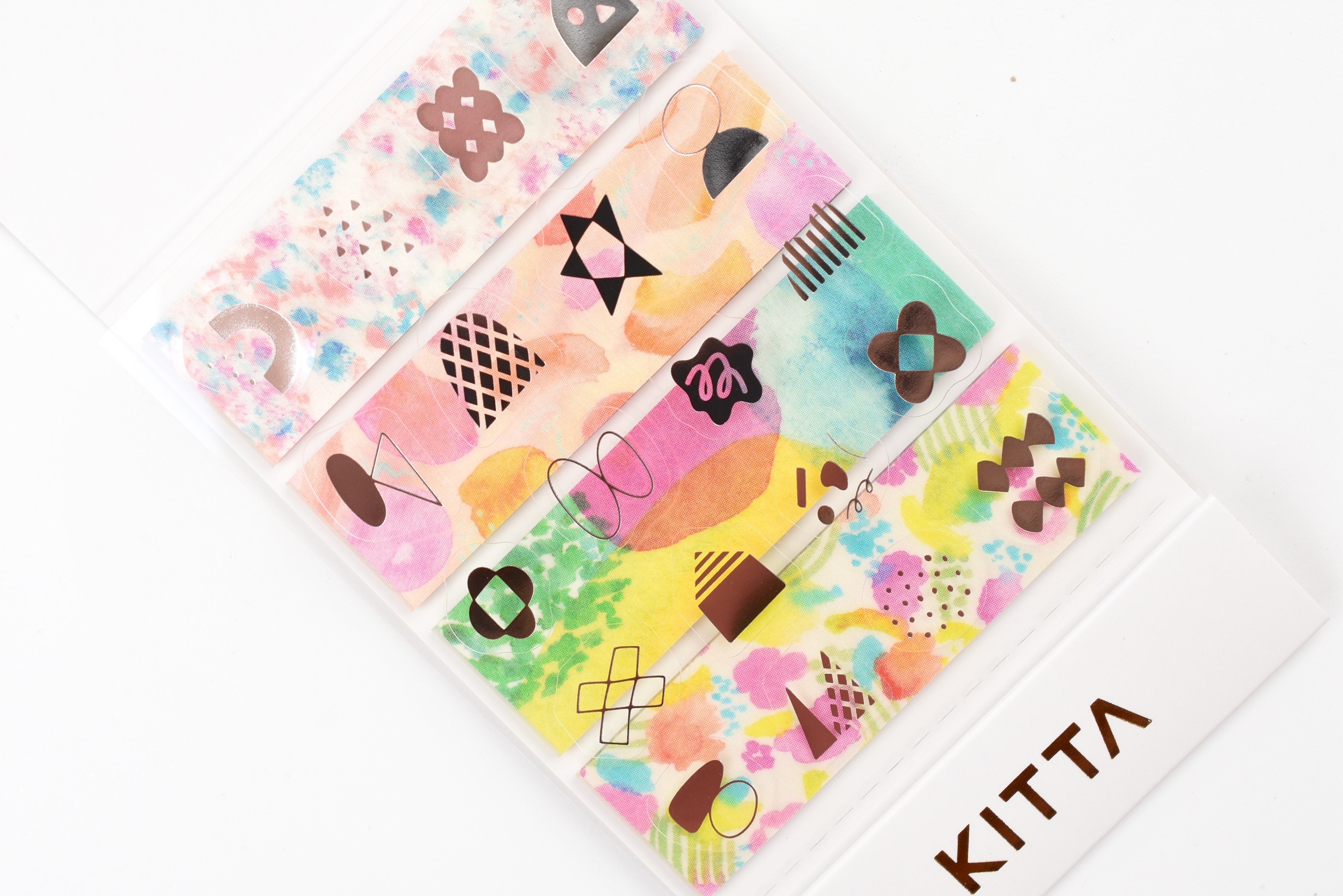 Kitta Portable Washi Tape - Collage - Watercolor