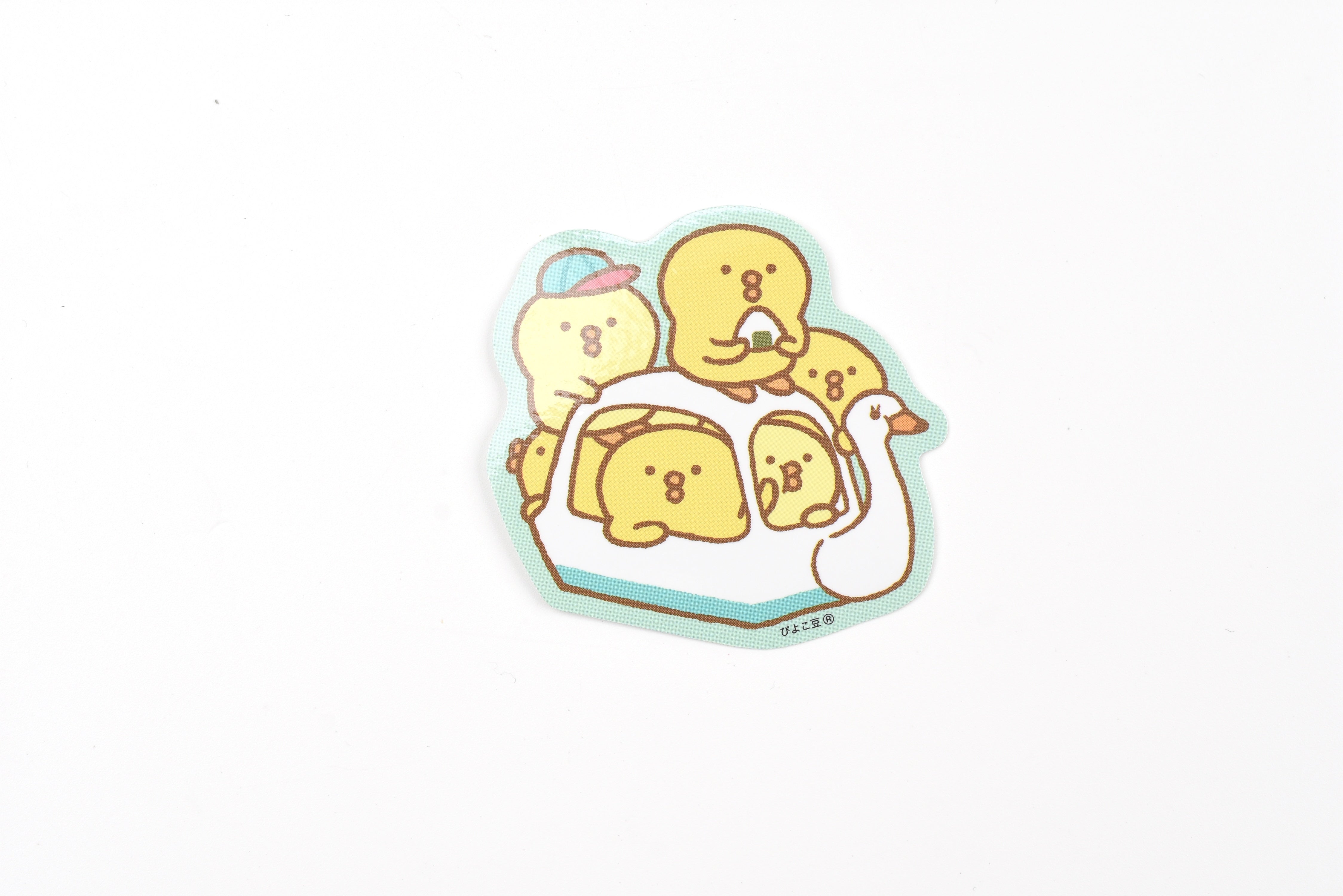 Mind Wave Sticker - Piyokomame - Swan Boat