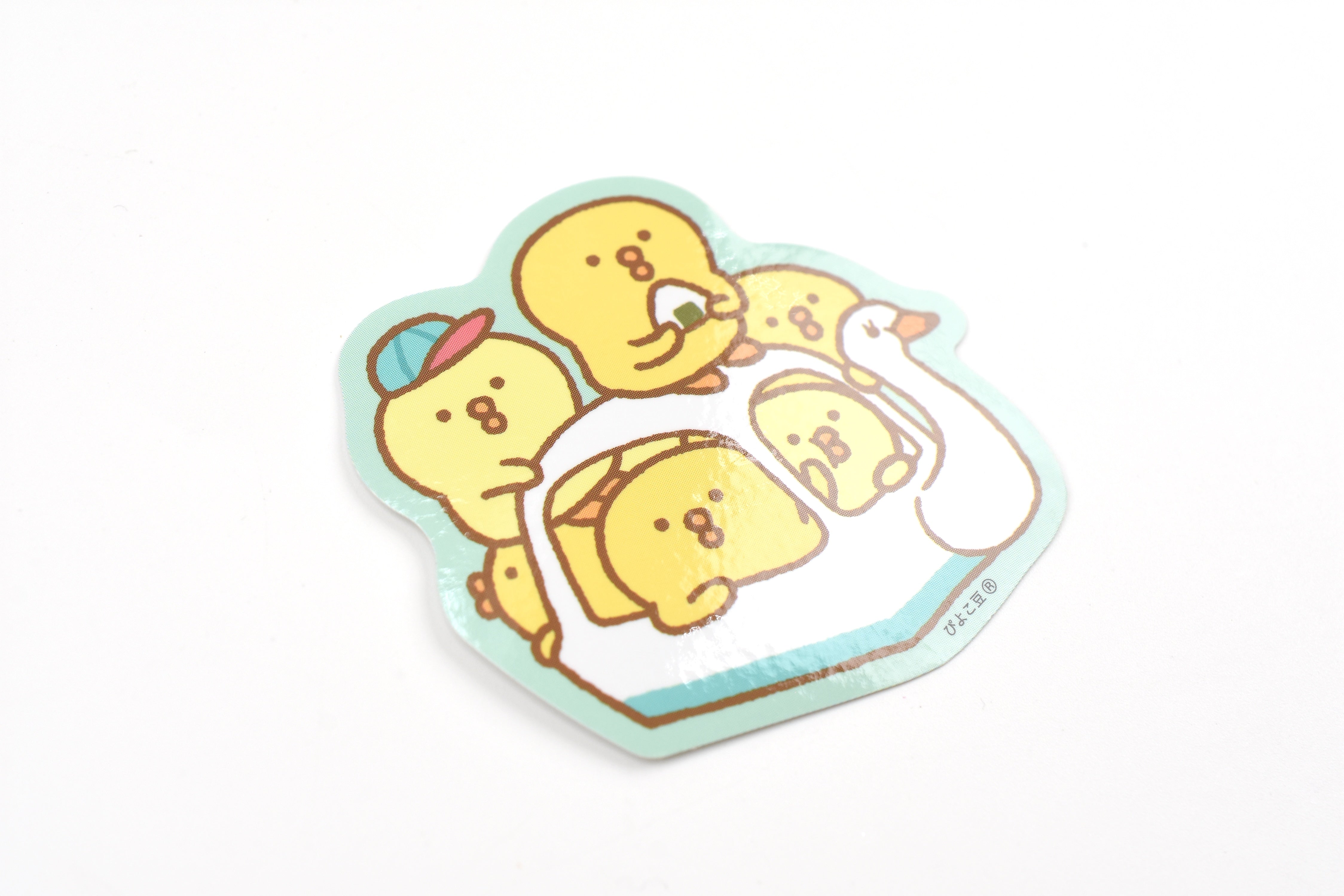 Mind Wave Sticker - Piyokomame - Swan Boat