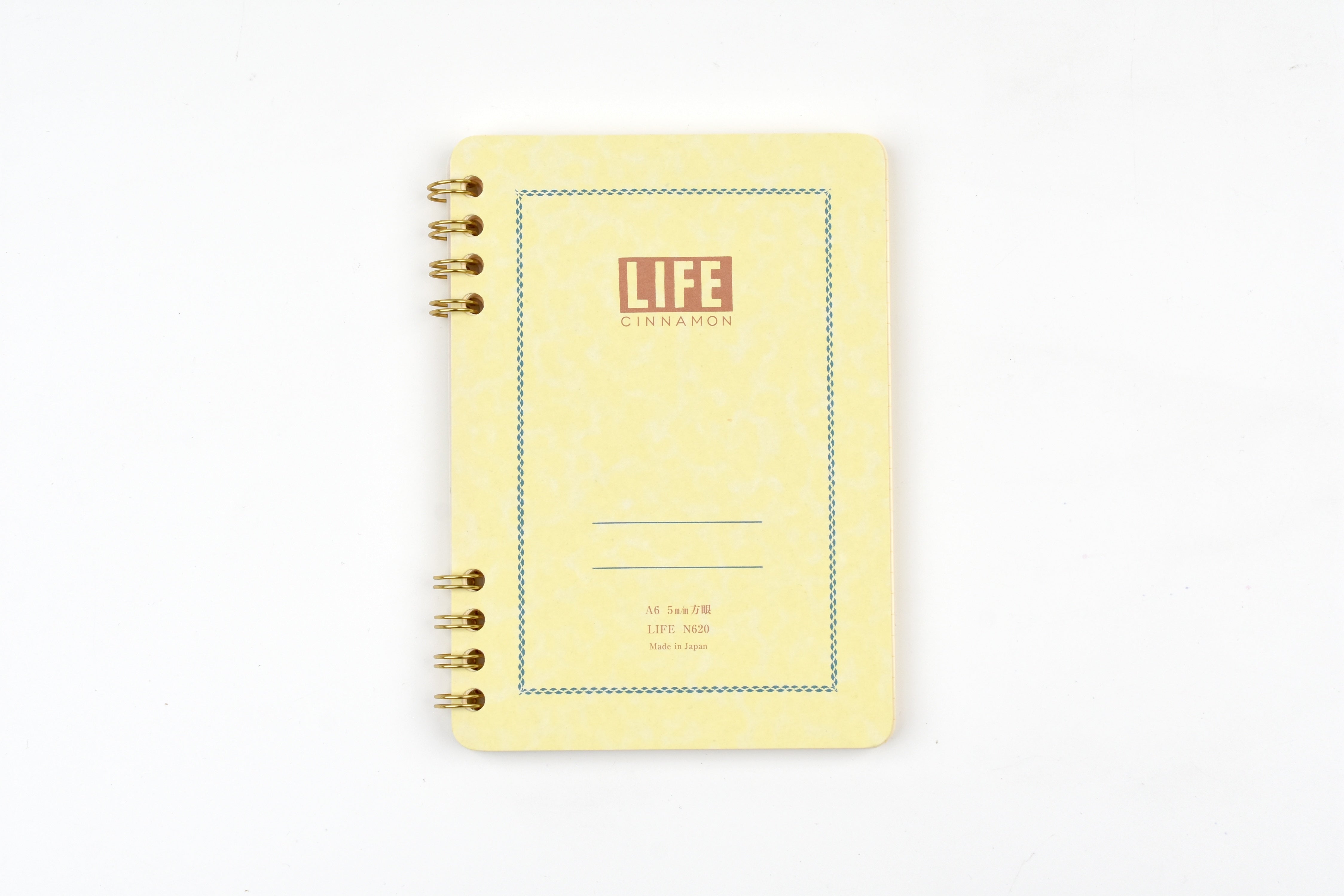Life Cinnamon Ring-Bound Notebook - A6 - Grid