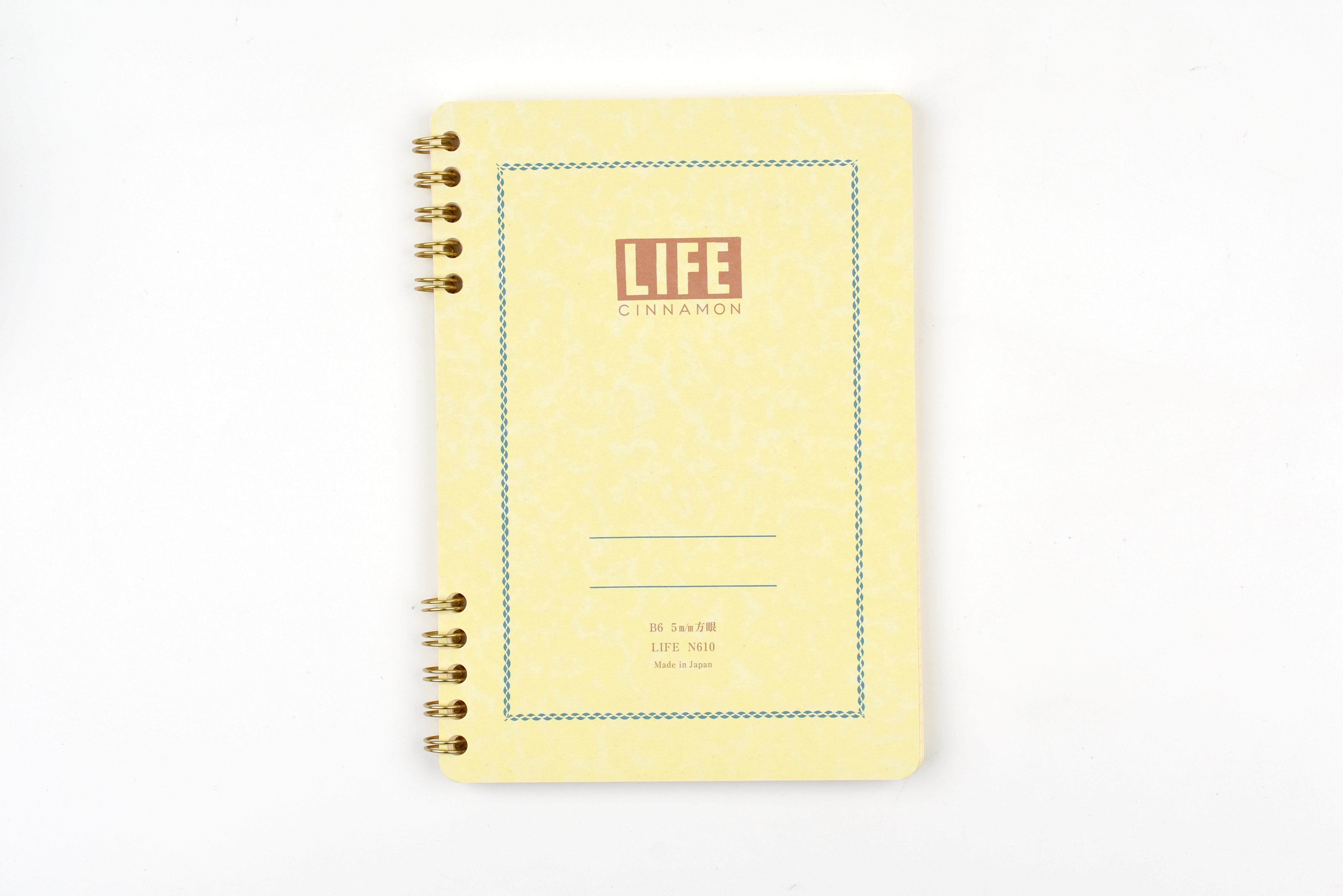 Life Cinnamon Ring-Bound Notebook - B6 - Grid