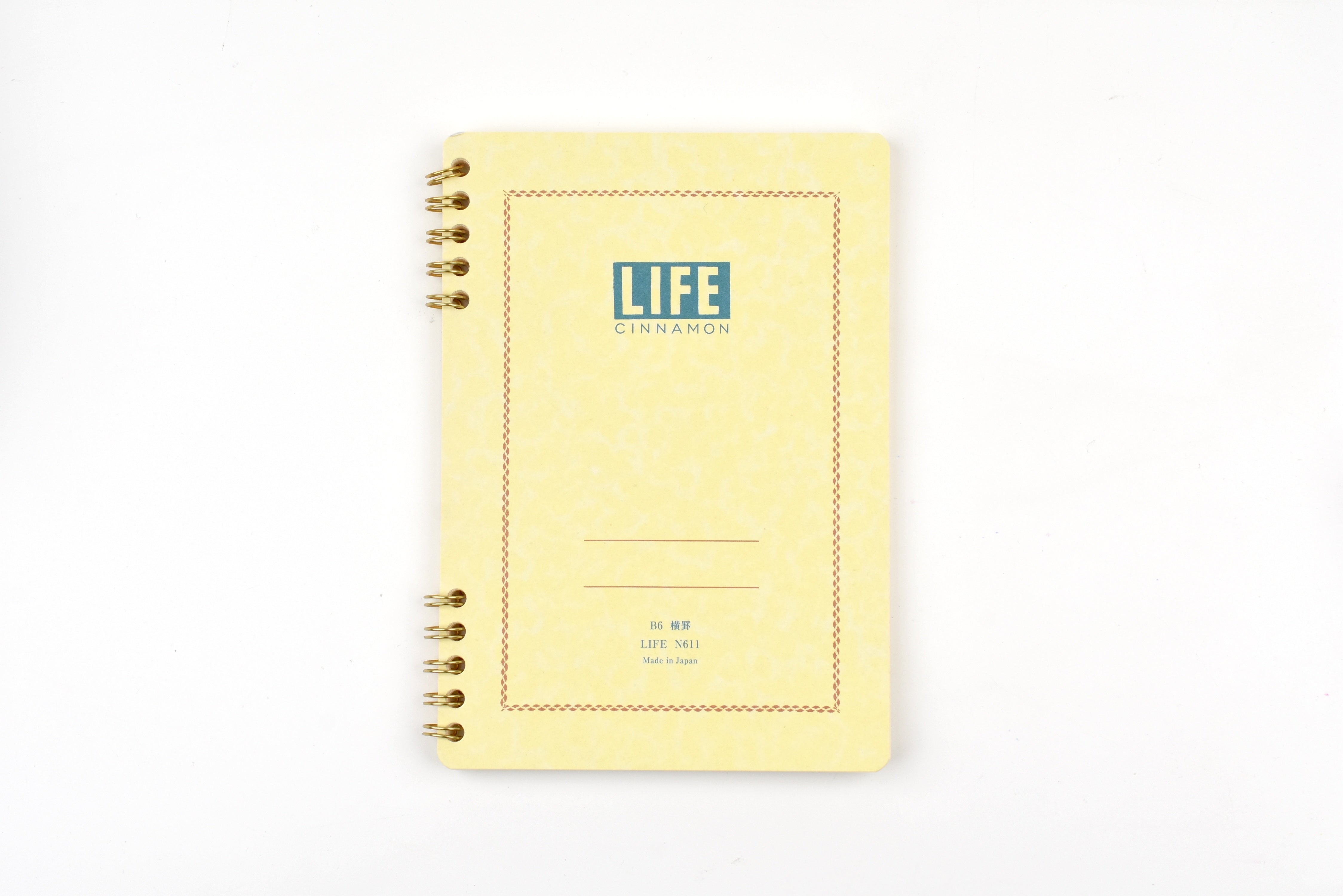 Life Cinnamon Ring-Bound Notebook - B6 - Ruled