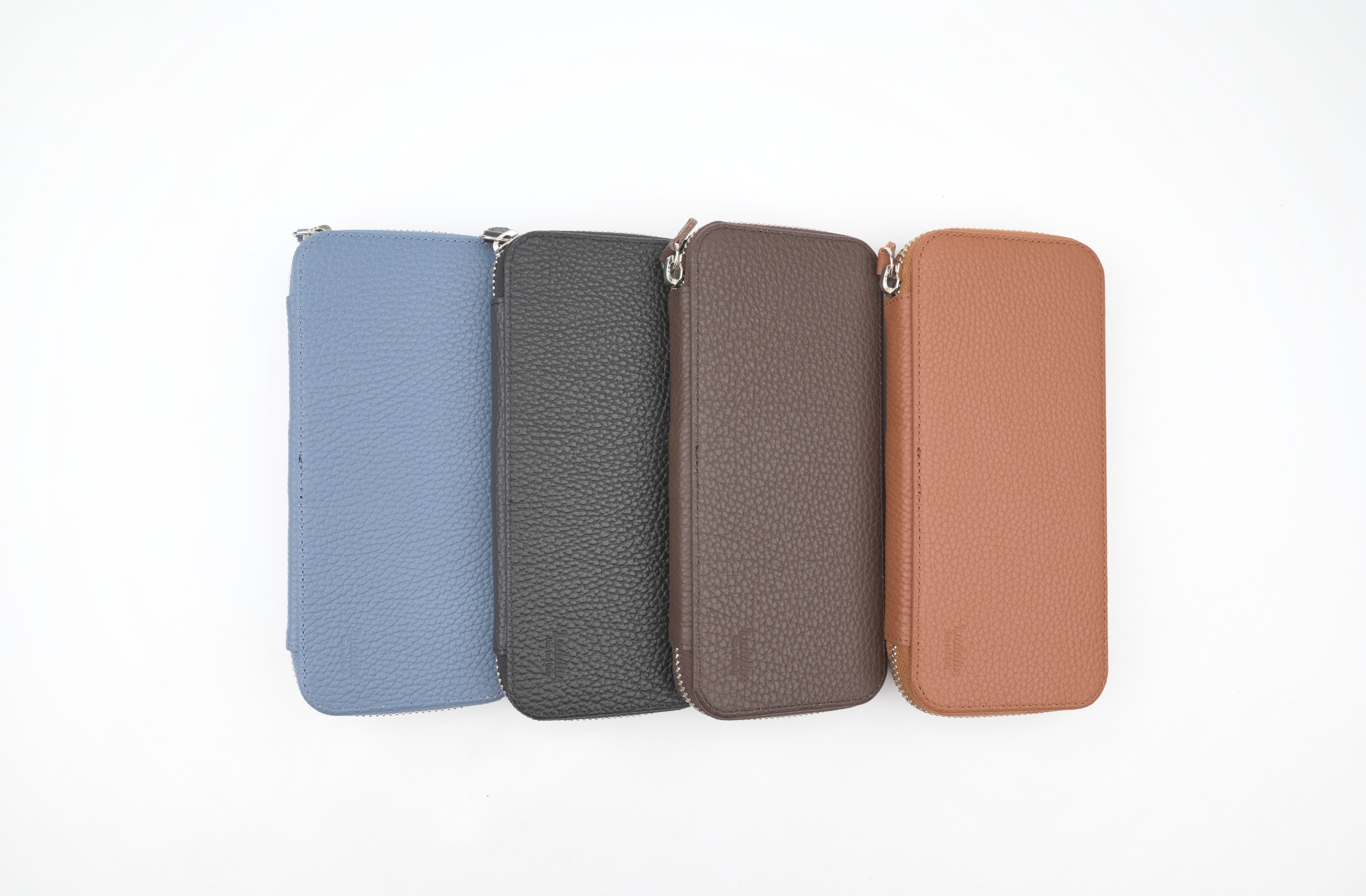 LUDDITE Round Zip Pen Case - Essential - ADRIA Leather