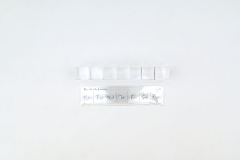 MU Clear Stamp Rectangular Acrylic Set - Weekly