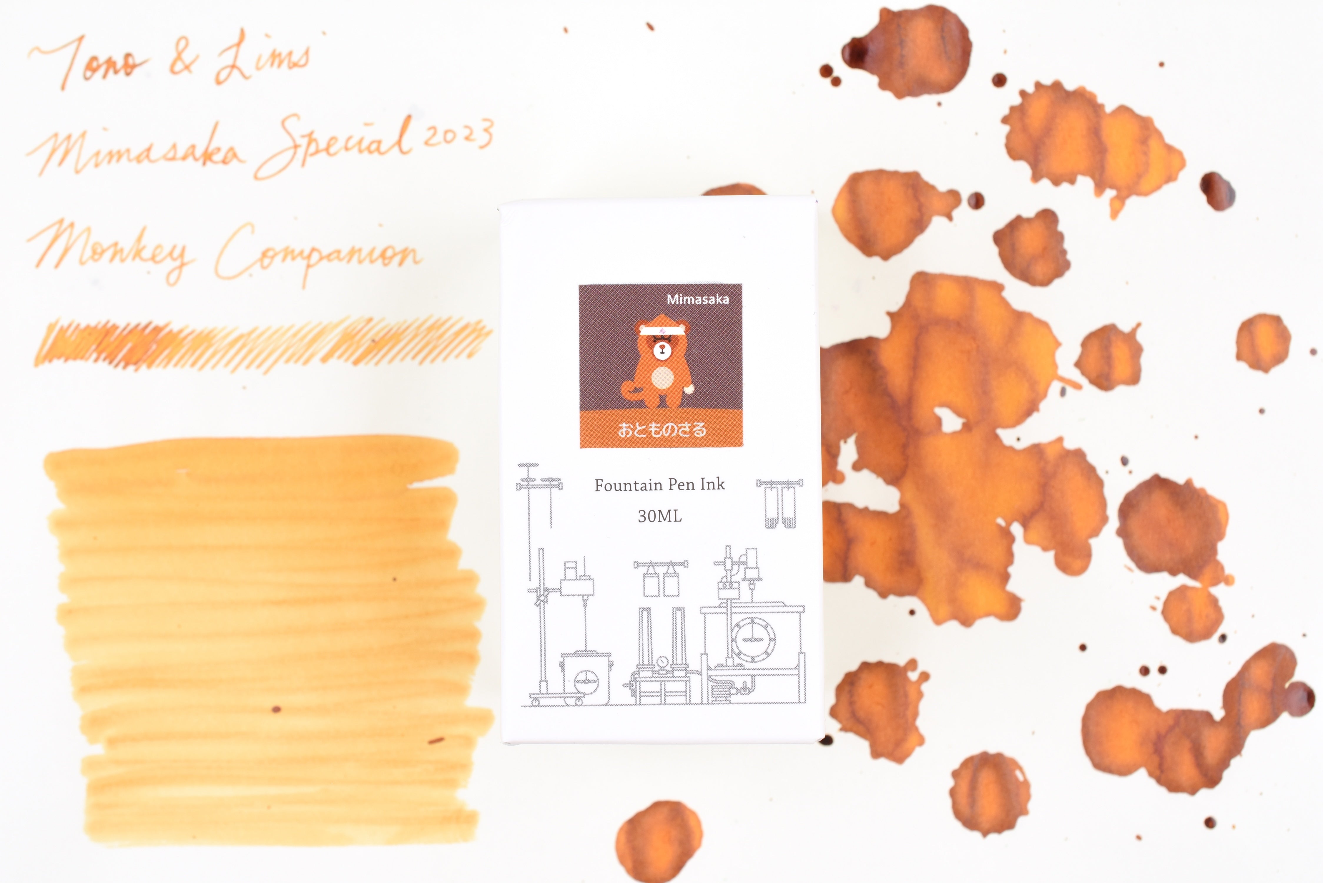 Tono & Lims Ink Bottle - Mimasaka Special 2023 - おとものさる (Monkey Companion) - 30ml