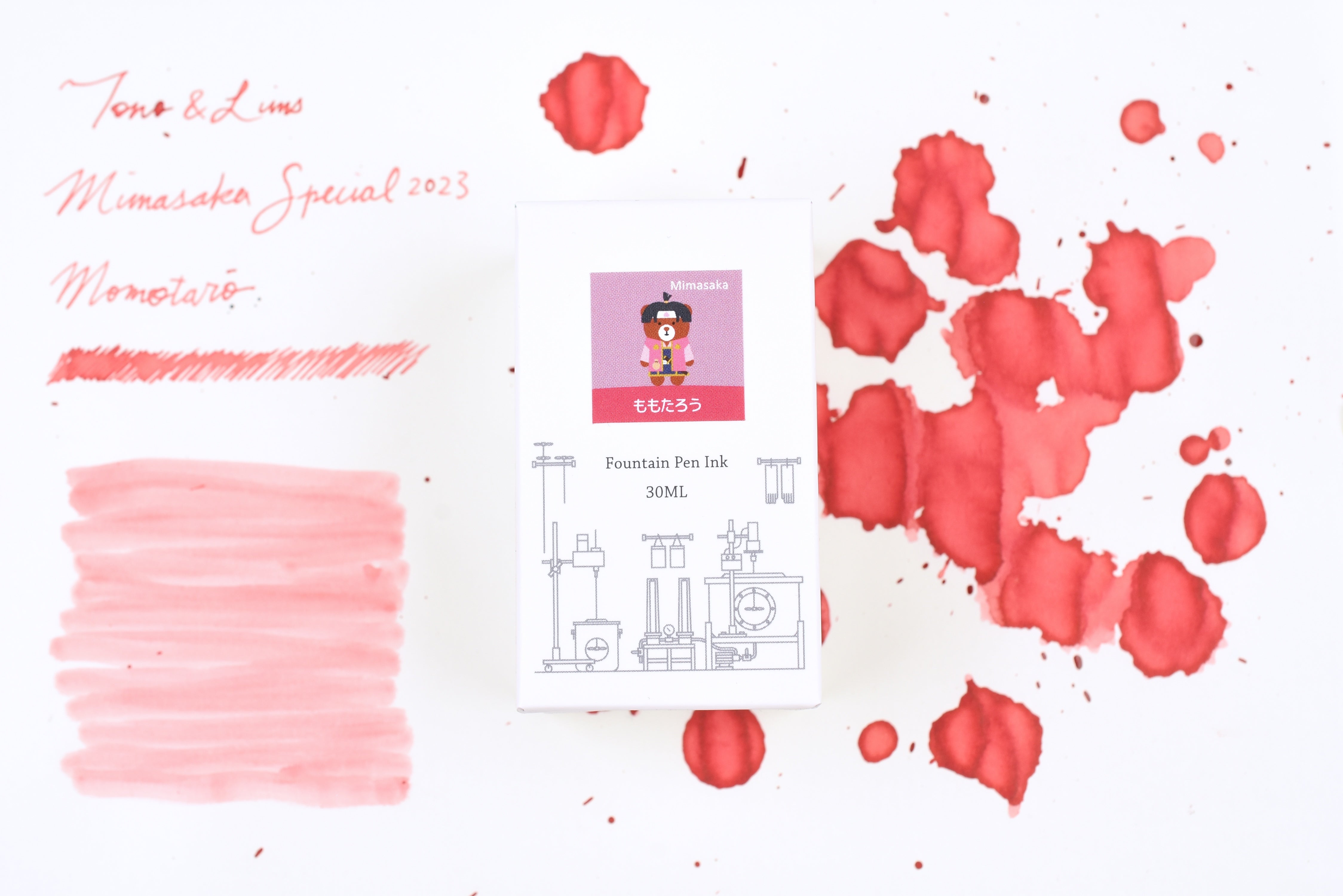 Tono & Lims Ink Bottle - Mimasaka Special 2023 - ももたろう (Momotarō) - 30ml