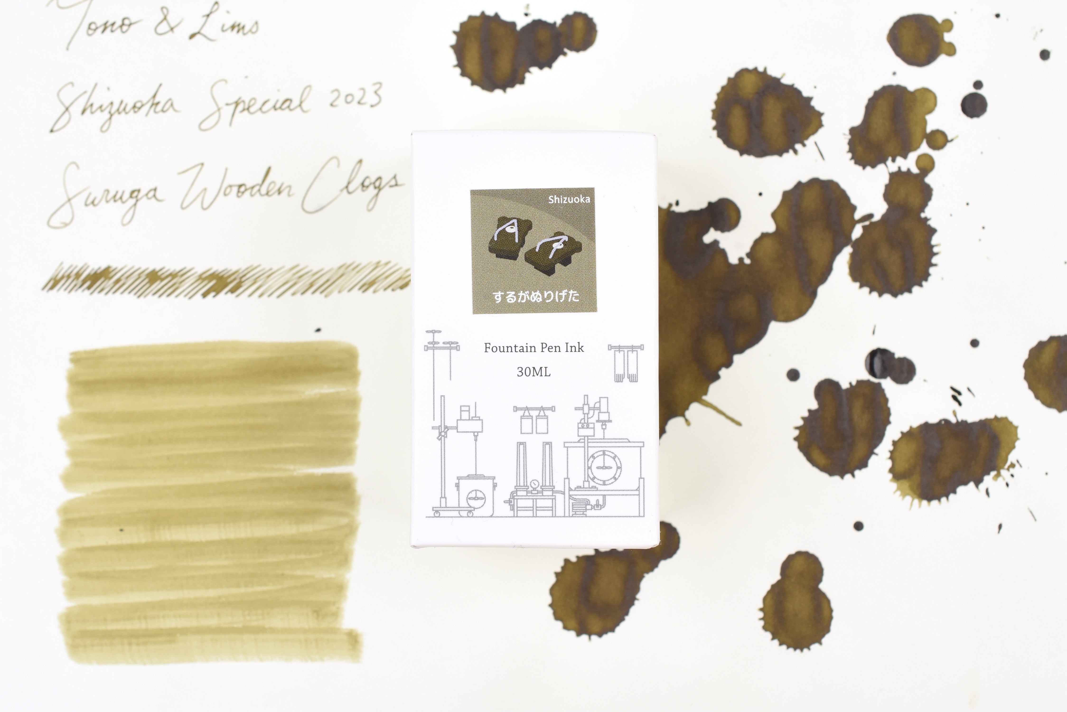 Tono & Lims Ink Bottle - Shizuoka Special 2023 - するがぬりげた (Suruga Wooden Clogs) - 30ml