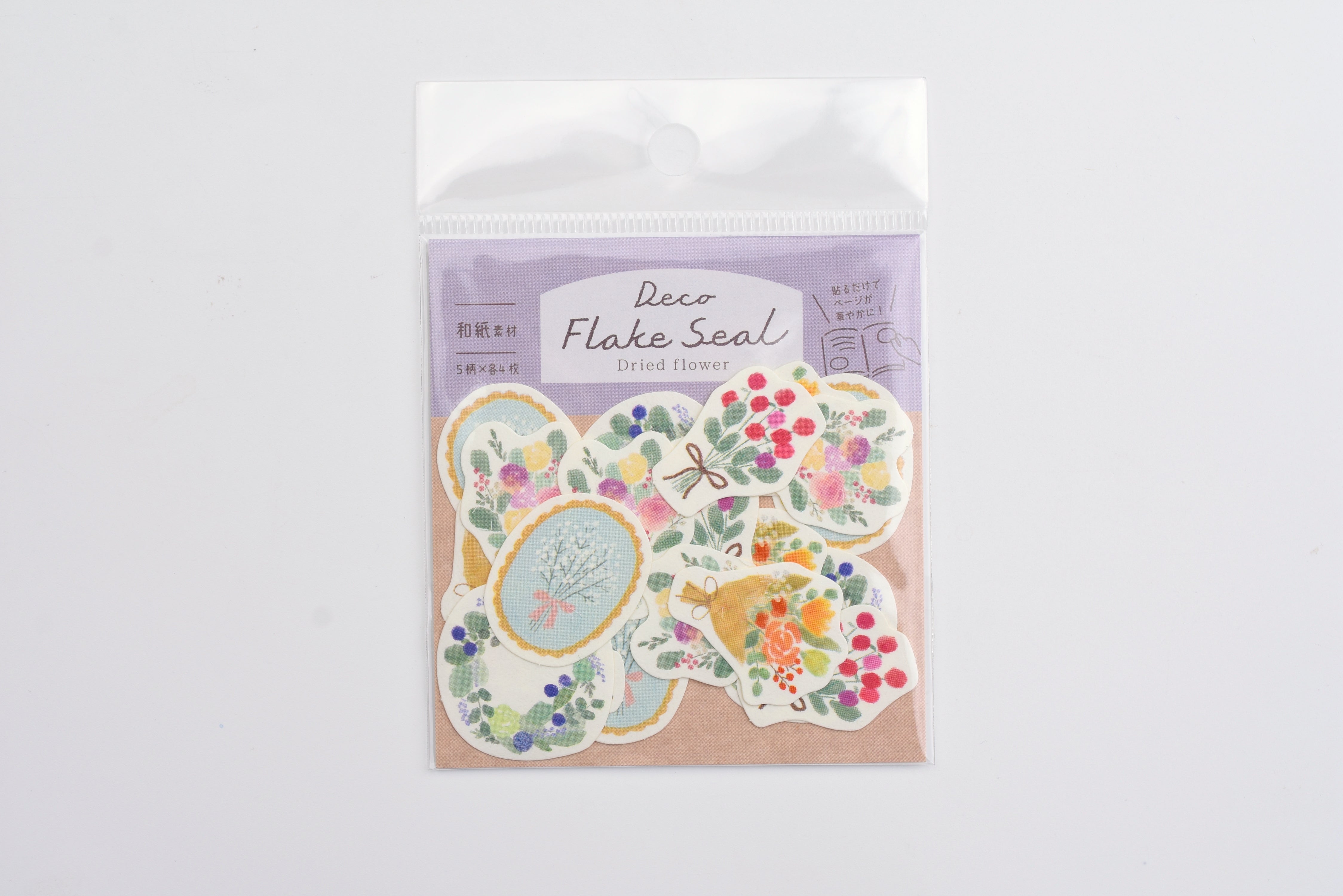 Furukawa Paper Deco Flake Sticker - Dried Flowers