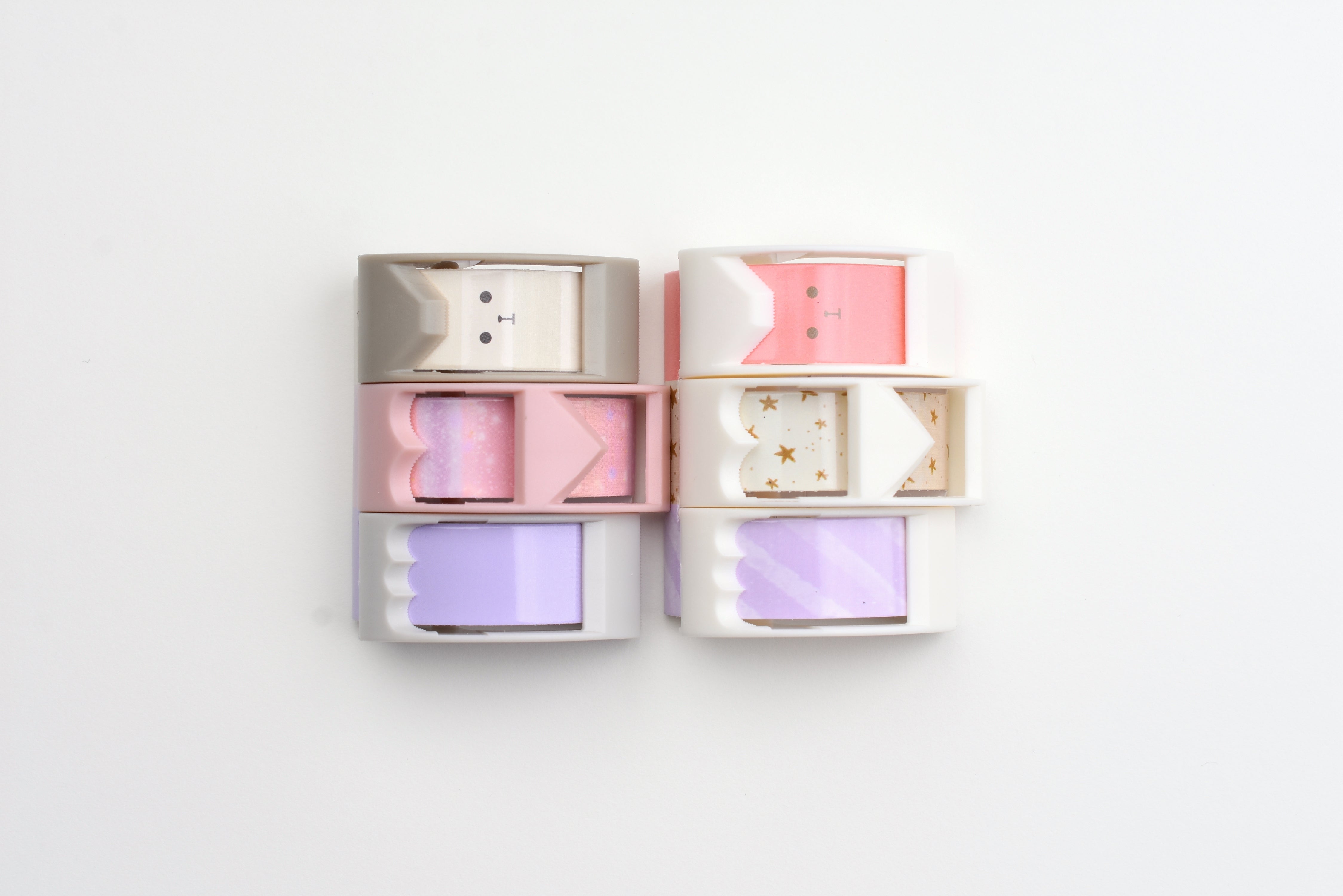 Kutsuwa Ribbon 2-way Washi Tape Cutter - Cat Heart & Fluffy