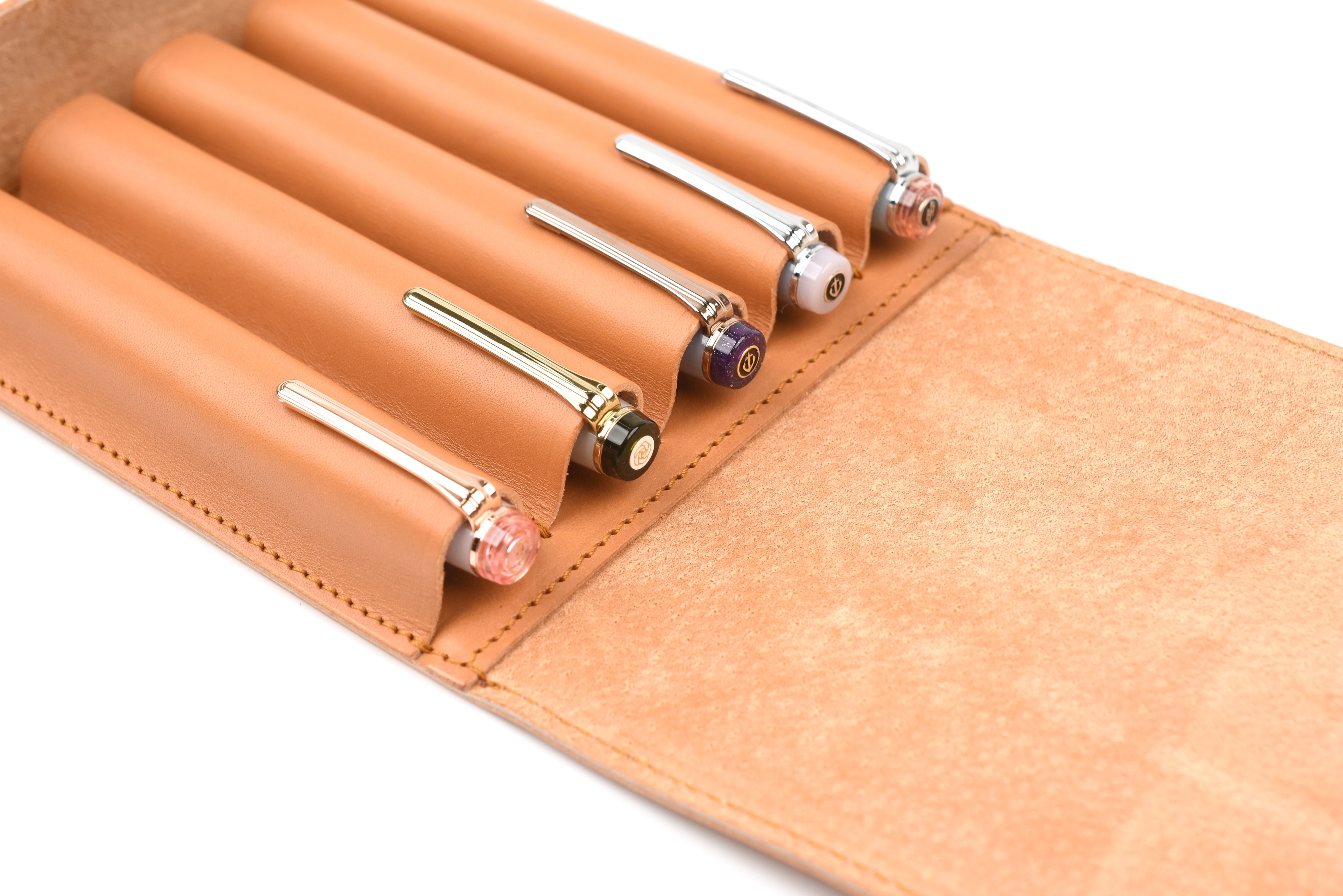 The Superior Labor - Ingrassato Leather - Fountain Pen Case - 5 Pens
