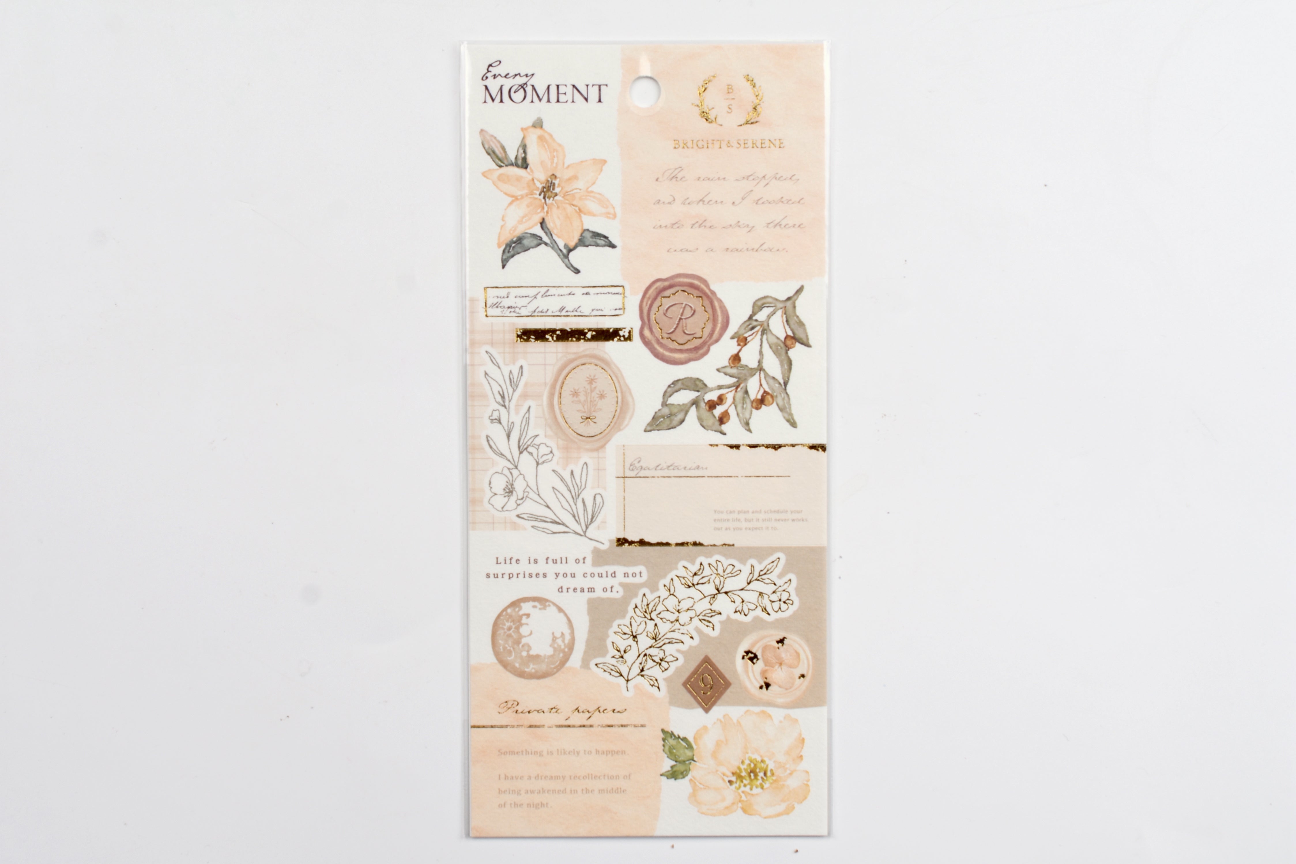 Mind Wave Every Moment Sticker - Beige