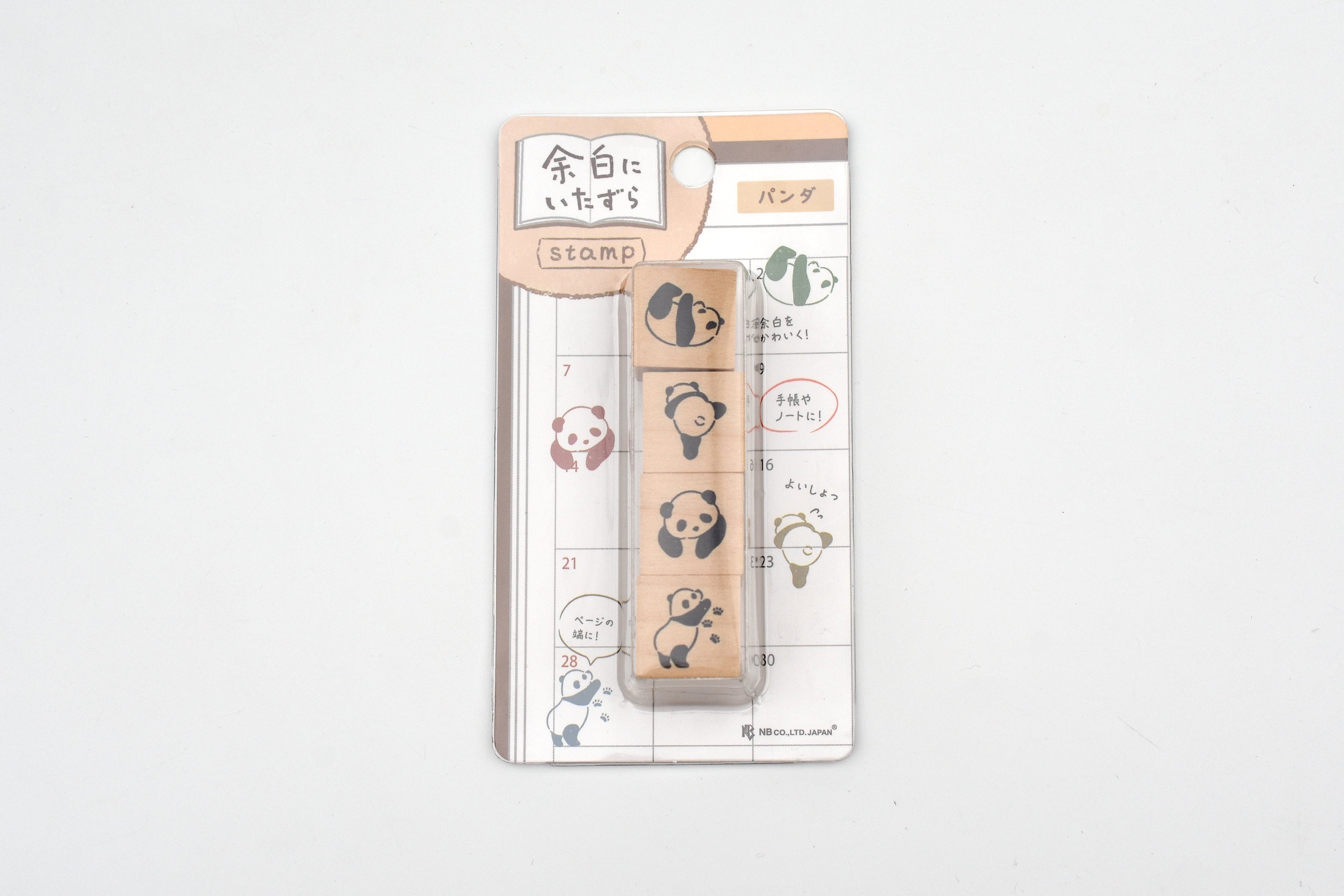 NB Wooden Stamps - Doodles in the Margins - Panda
