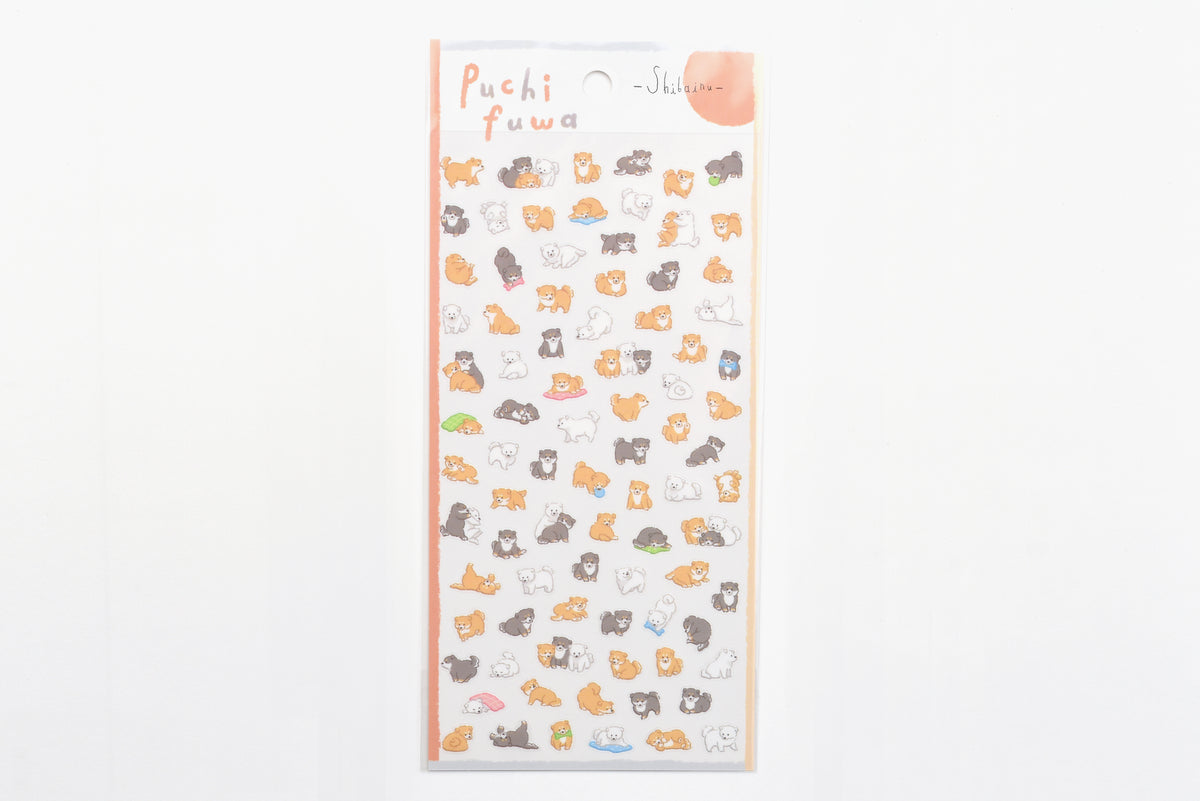 Mind Wave - Tiny Puffy Sticker - Shiba