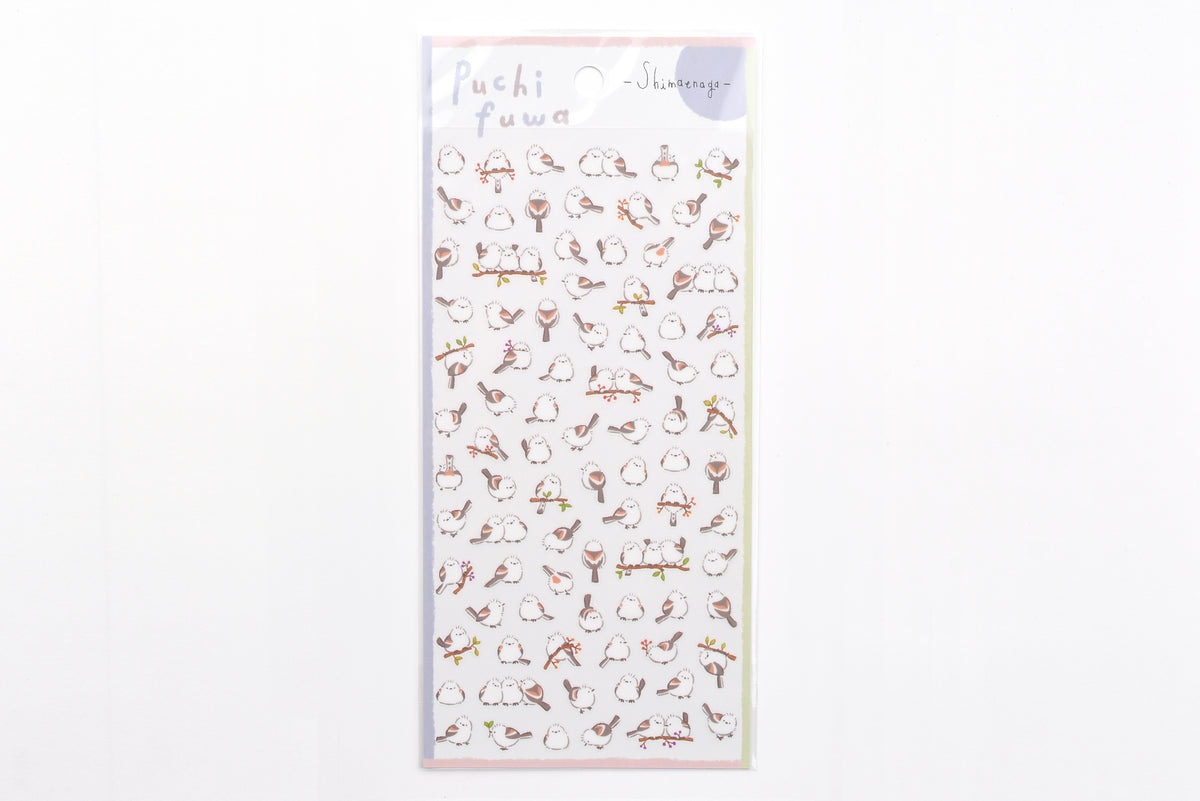 Mind Wave - Tiny Puffy Sticker - Shimaenaga (Snow Fairy Bird)