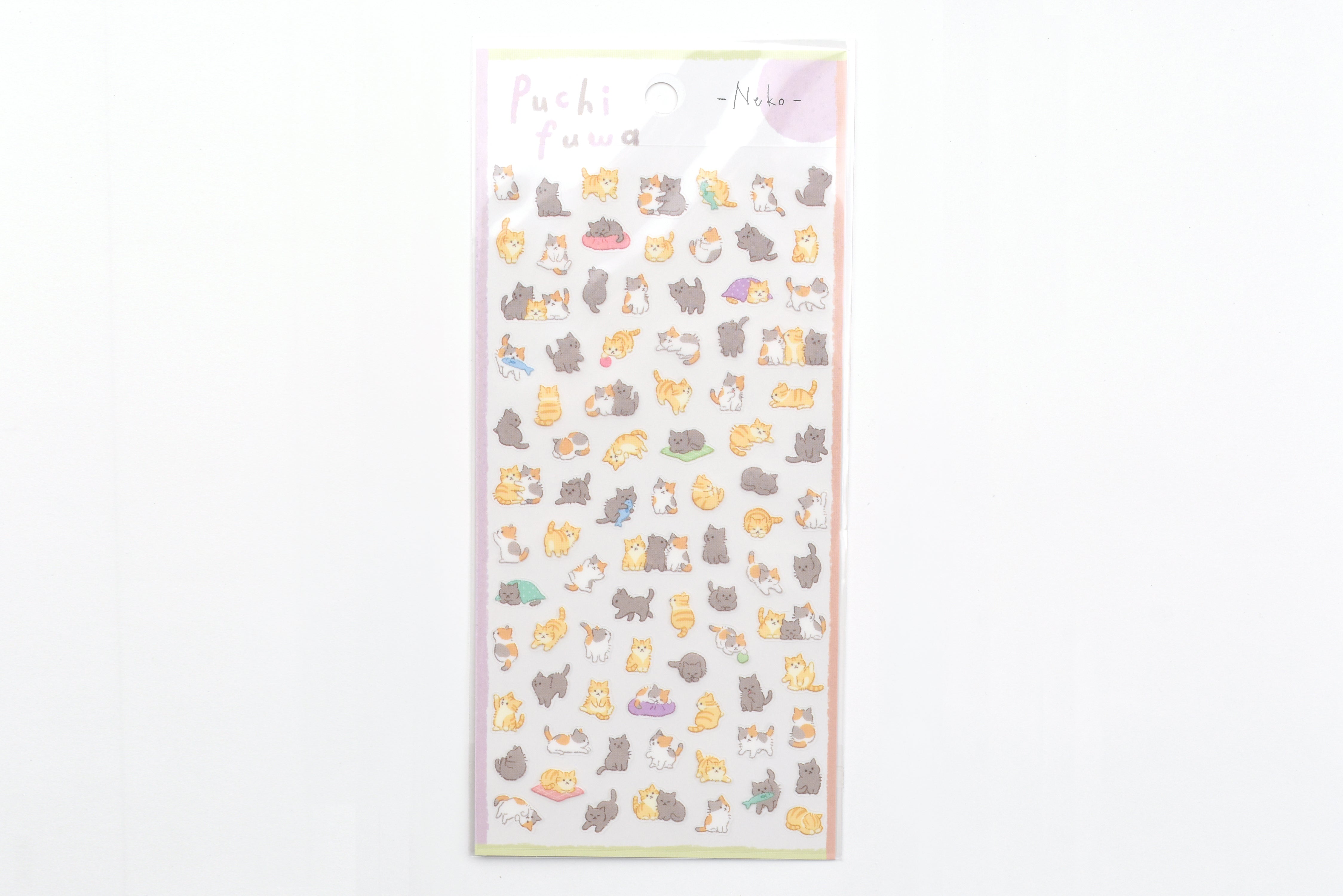 Mind Wave - Tiny Puffy Sticker - Cat