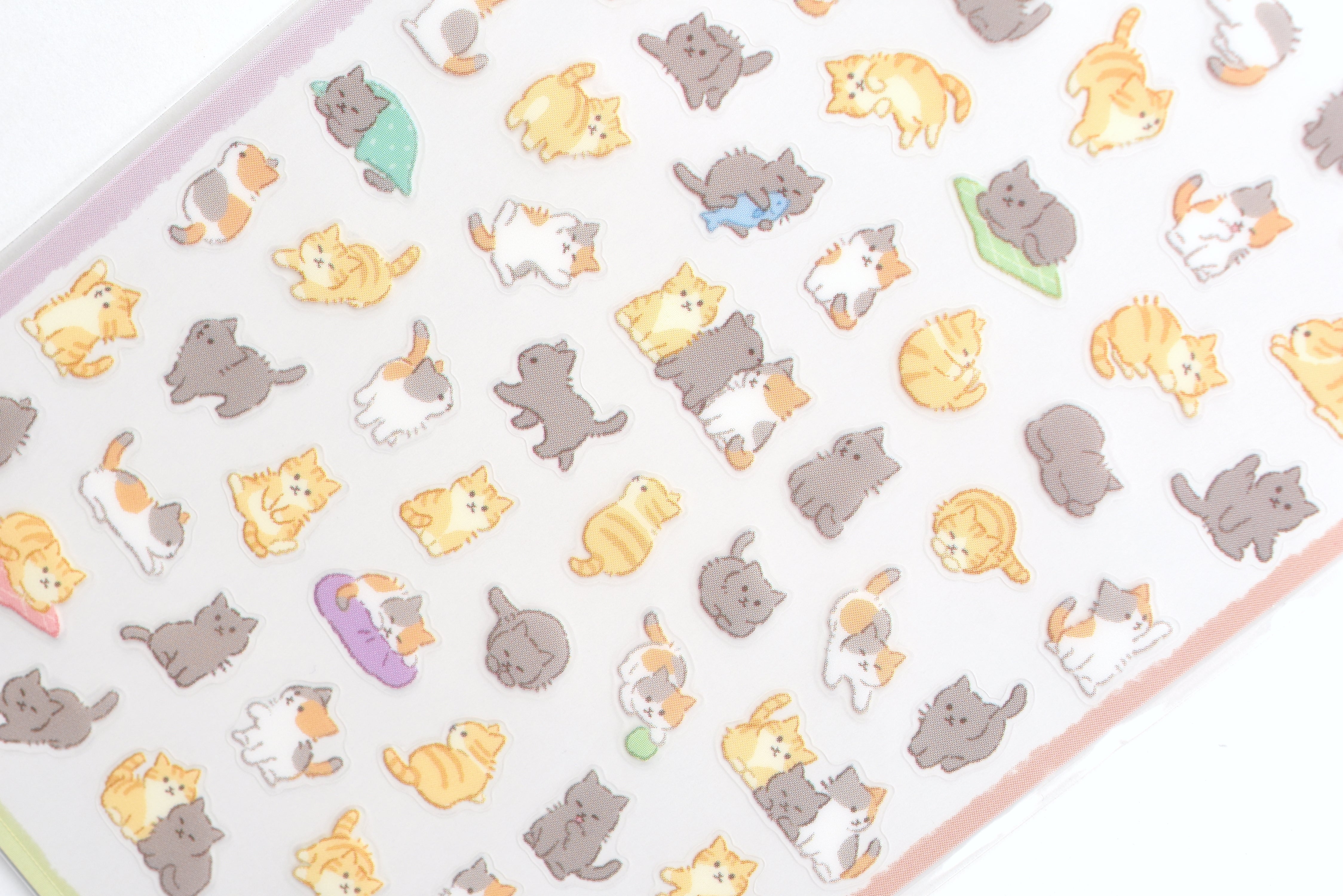 Mind Wave - Tiny Puffy Sticker - Cat