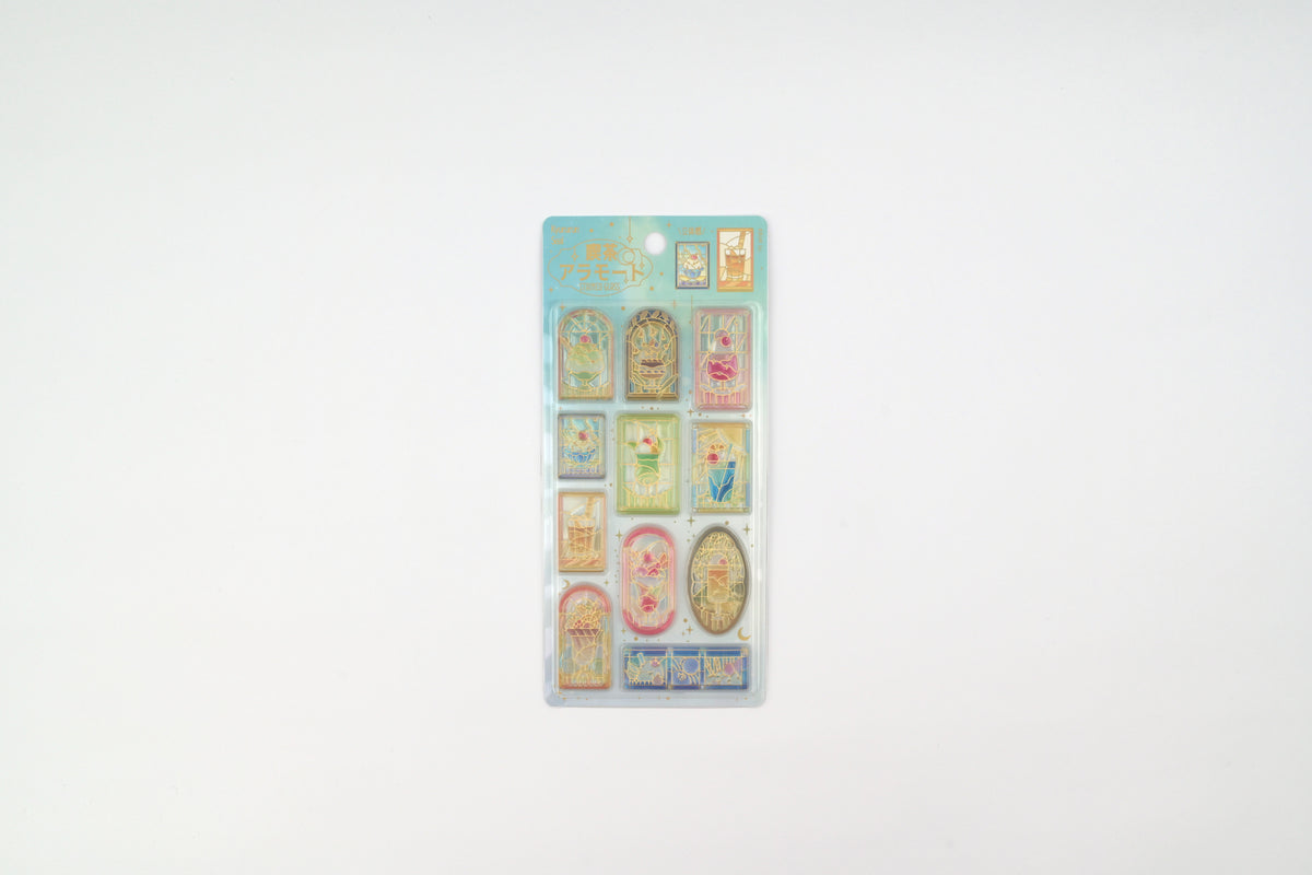BGM 3D Sticker Sheet - Kyururun - Cafe a la Mode - Stained Glass Vol. 2