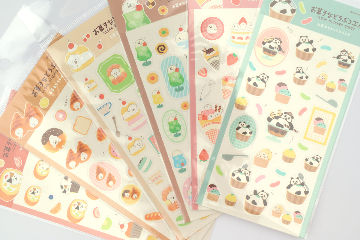 Furukawa Paper Sticker Sheet - Sweets Animal Workshop - Vol. 3