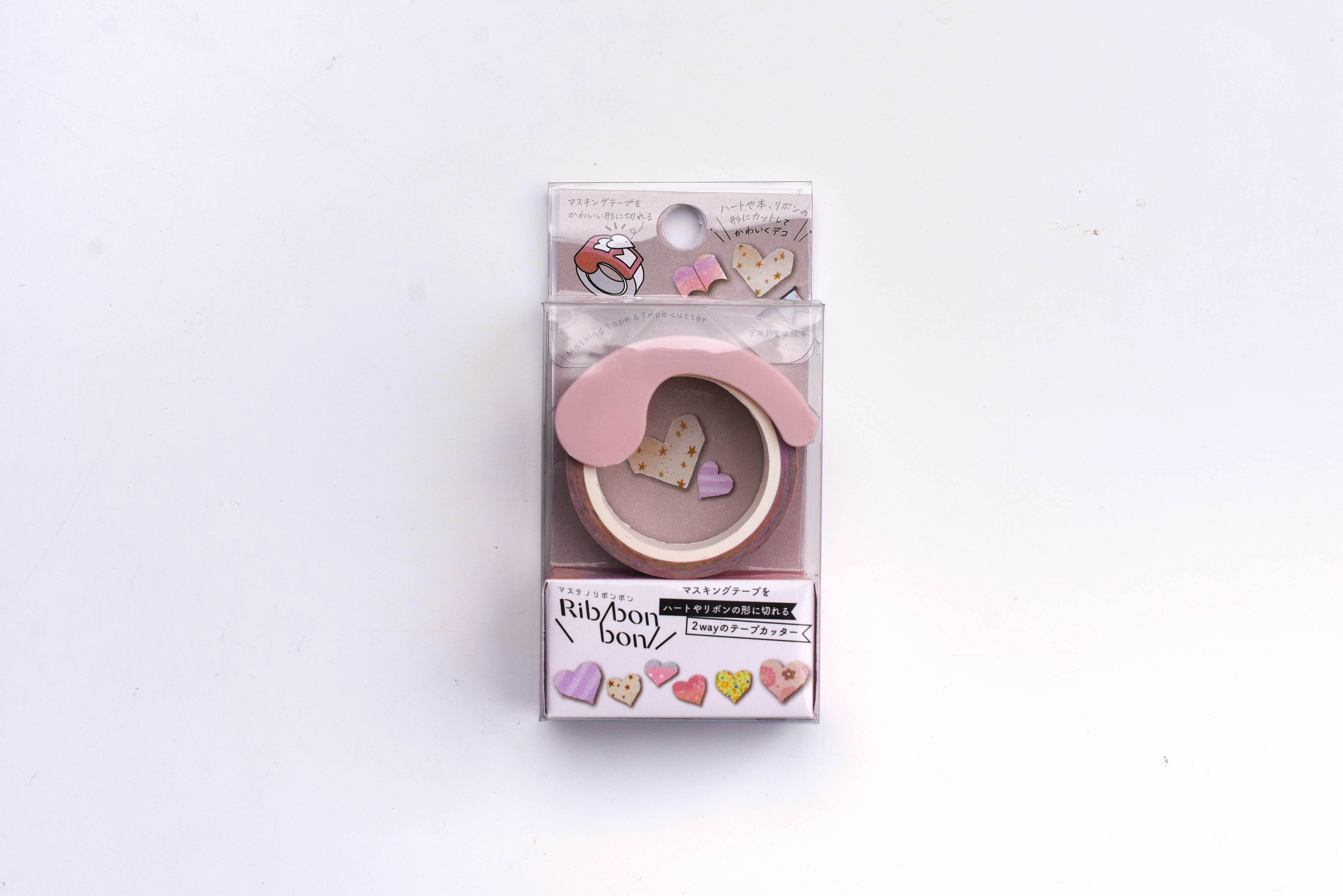 Kutsuwa Ribbon 2-way Washi Tape Cutter - Heart