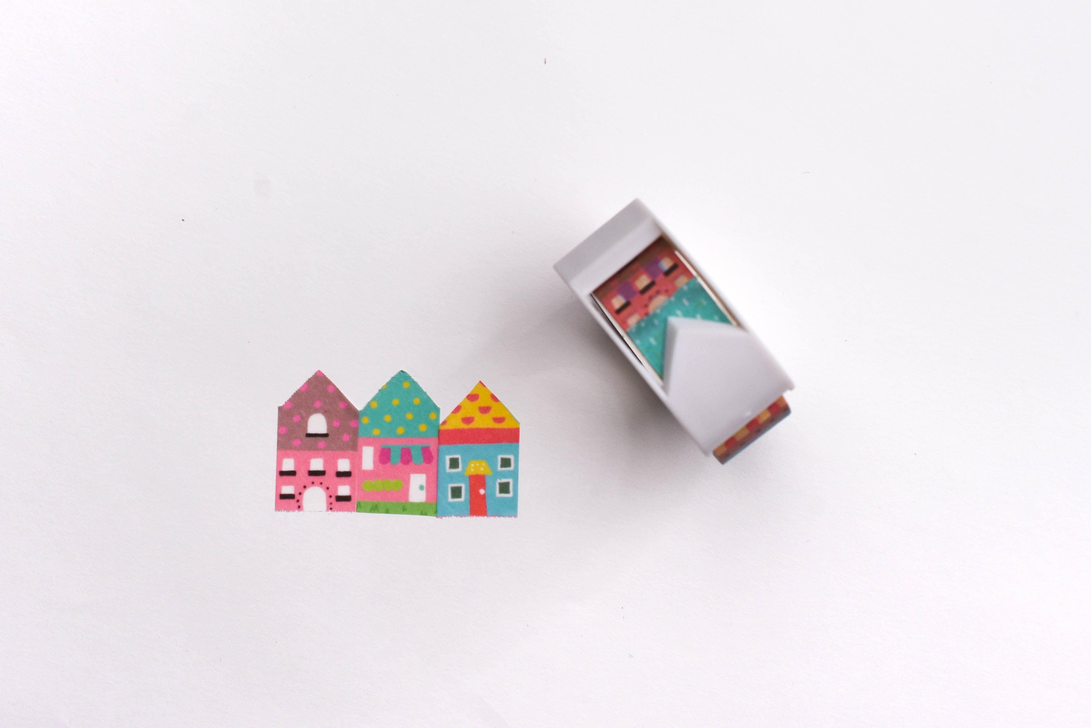 Kutsuwa Ribbon 2-way Washi Tape Cutter - House