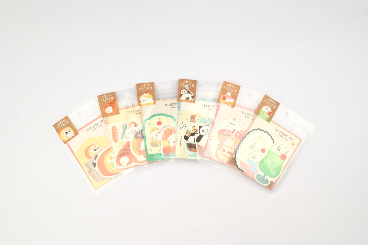Furukawa Paper Stickers - Sweets Animal Workshop - Vol. 3 - Set of 3