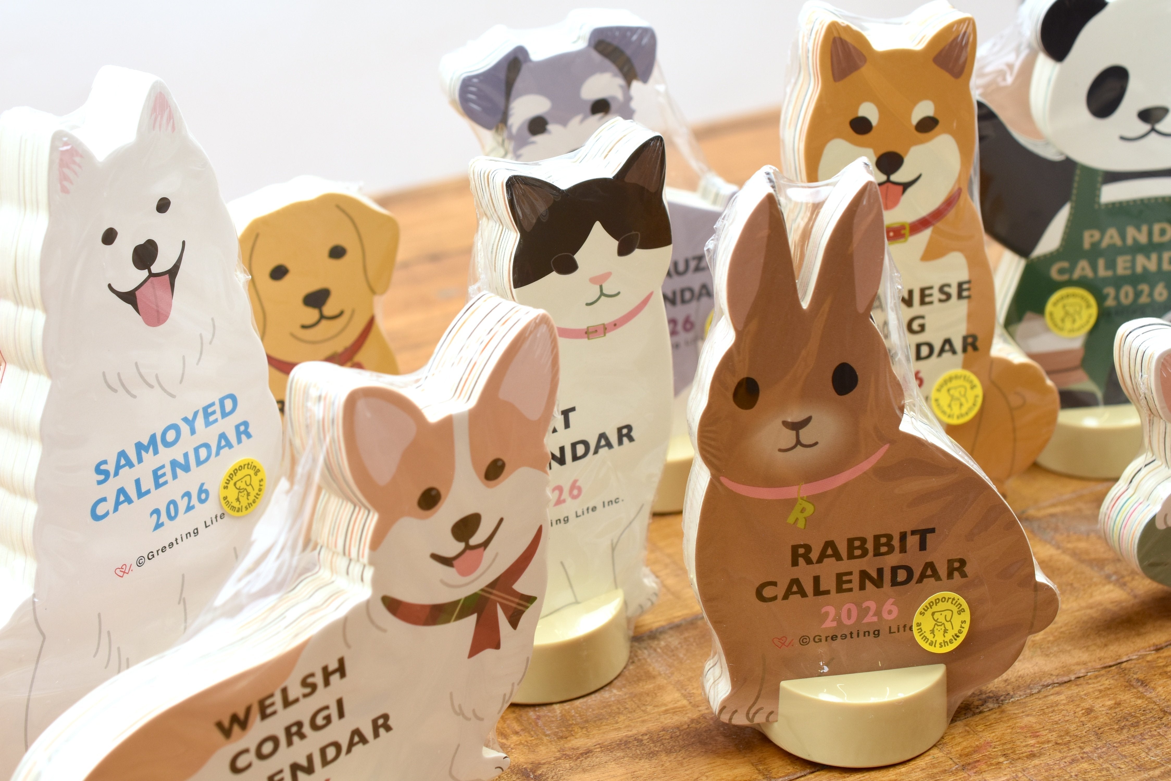 Greeting Life Animal Die-Cut Calendar 2026