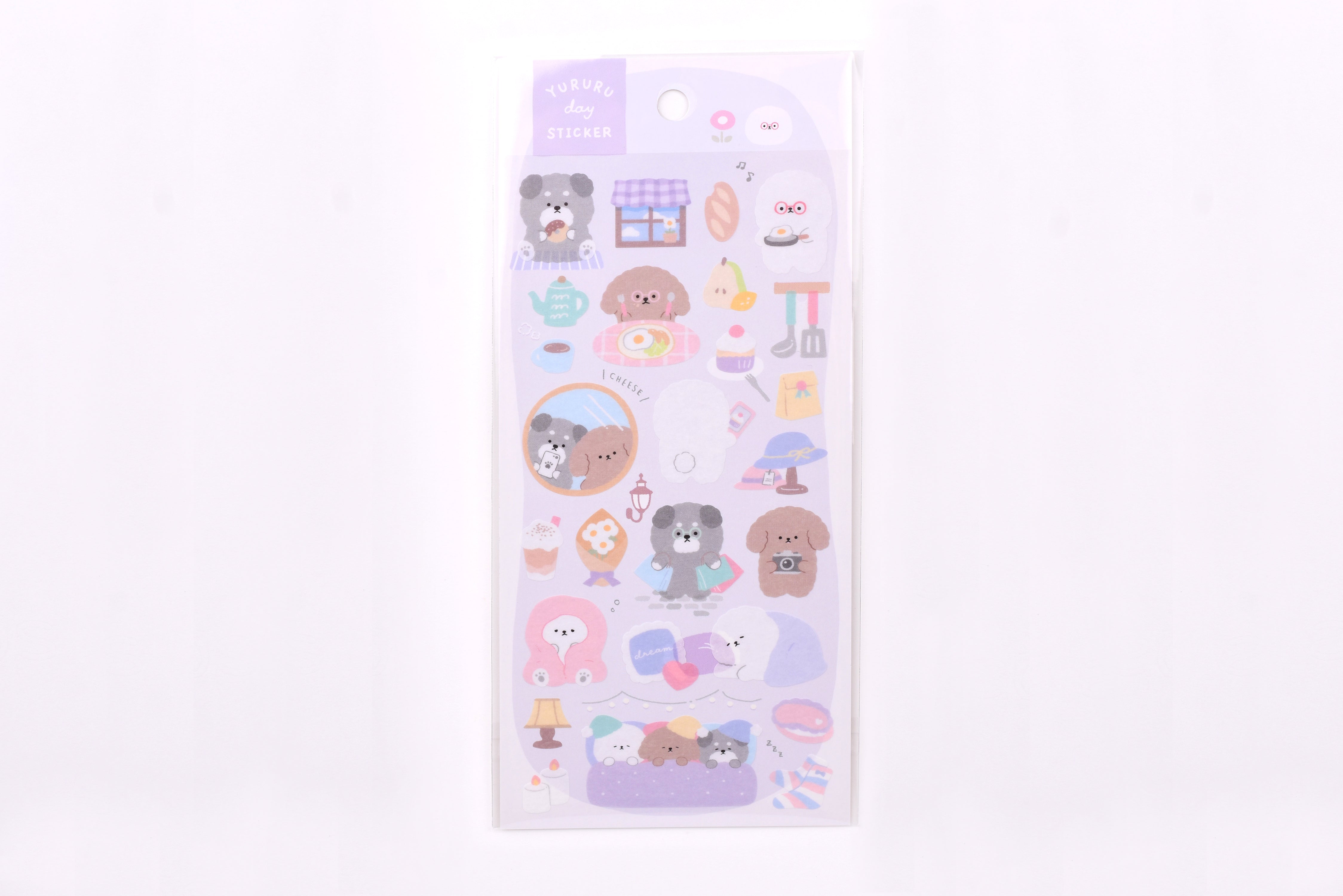Yururu Day Sticker - Fluffy Inu