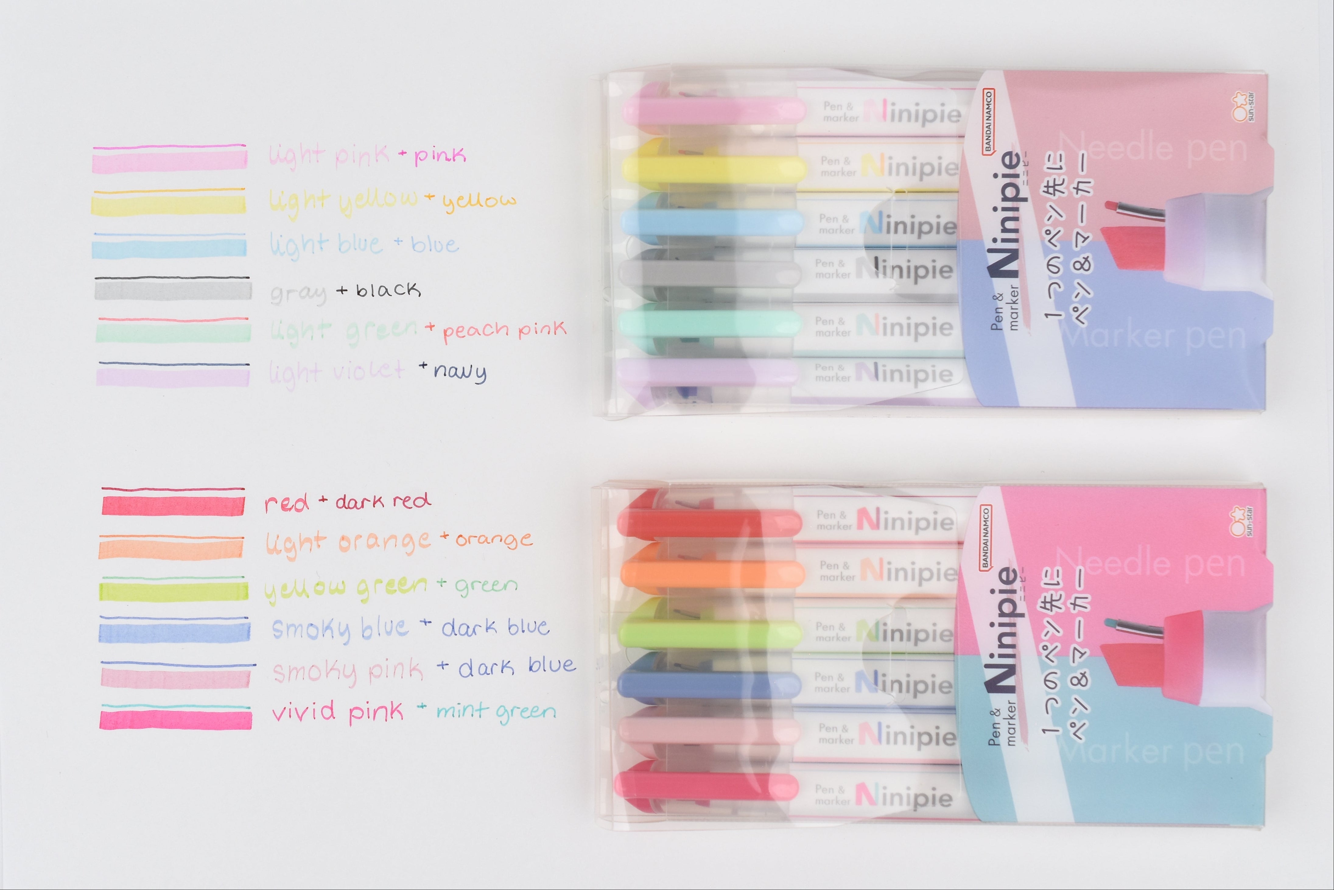 Sun-Star Ninipie Pen and Marker - Set of 6