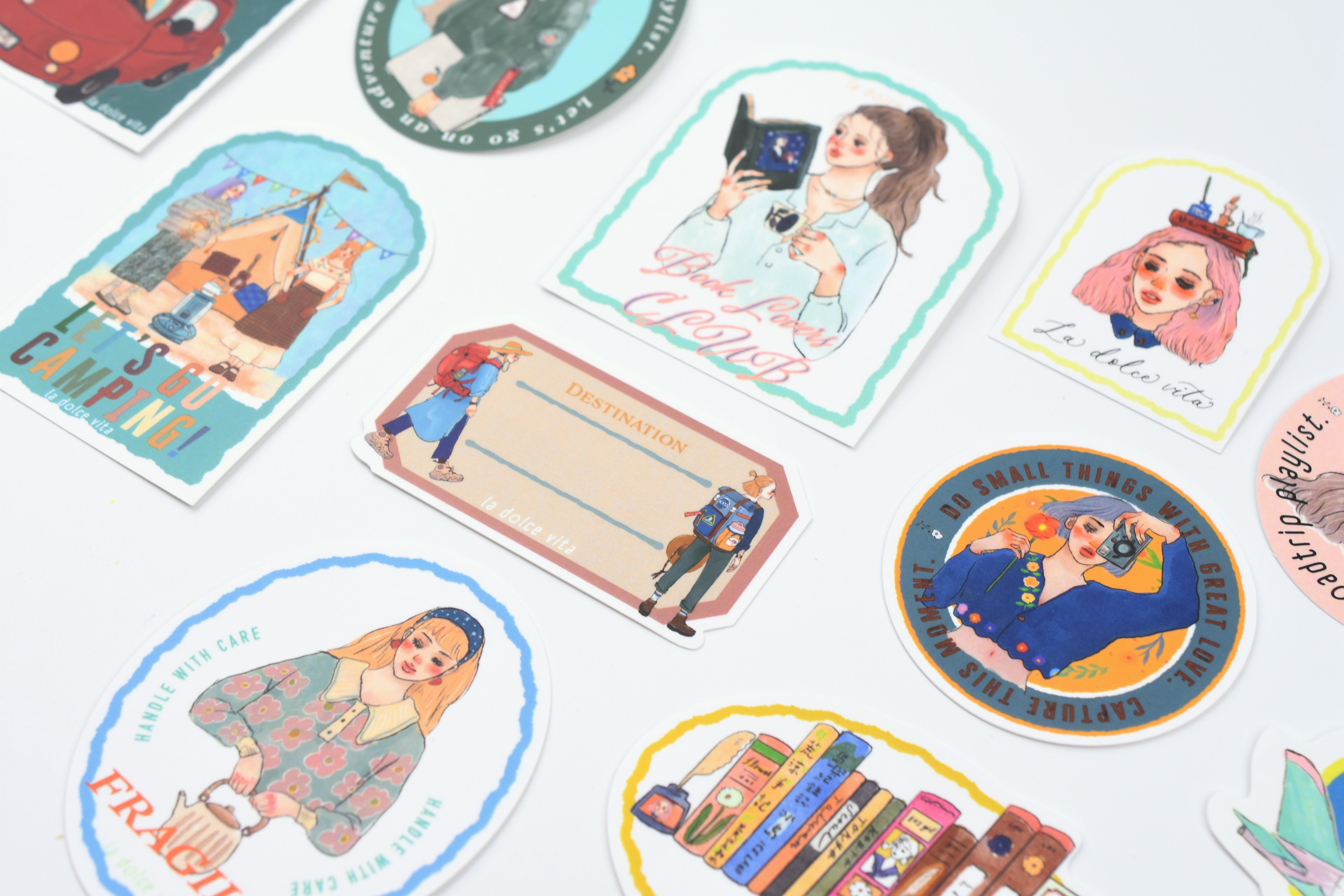 La Dolce Vita Stickers - Travel Agency - Set of 11