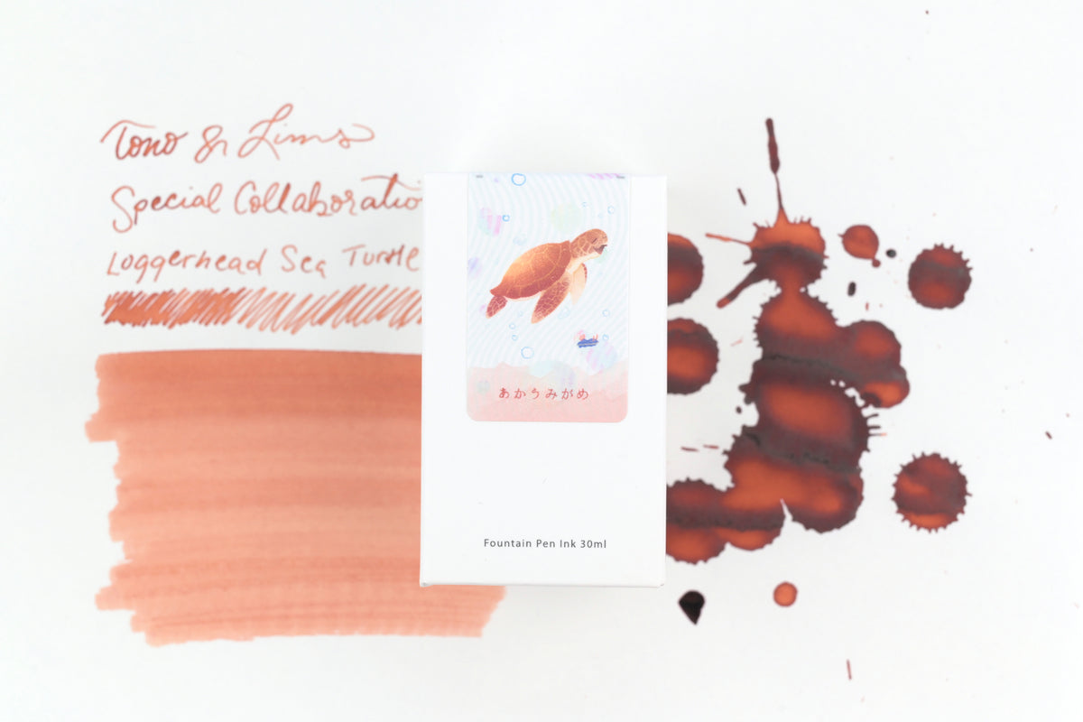 Tono & Lims Ink Bottle - Special Collaboration - Loggerhead Sea Turtle (あかうみがめ) - 30ml