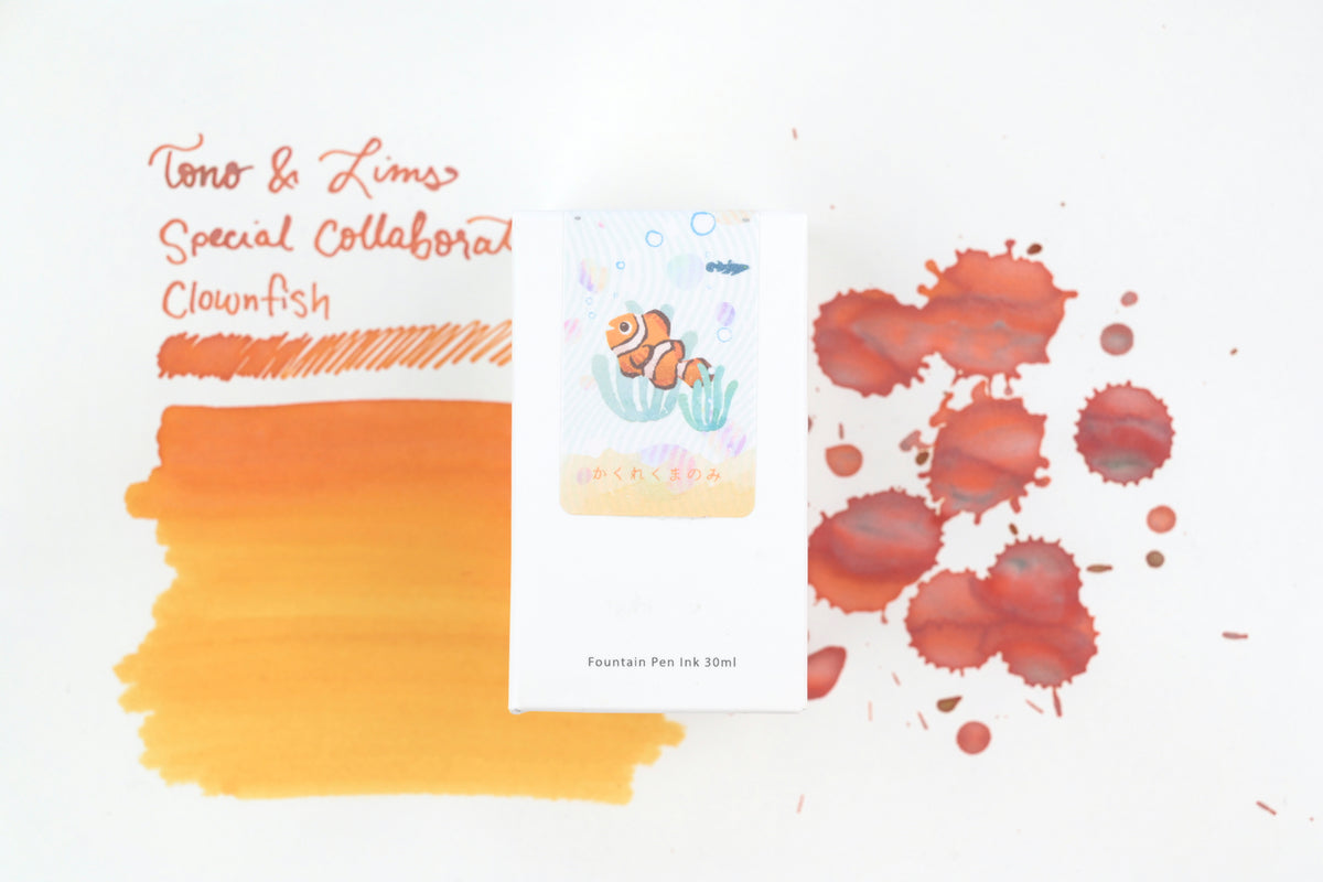 Tono & Lims Ink Bottle - Special Collaboration - Clownfish (かくれくまのみ) - 30ml