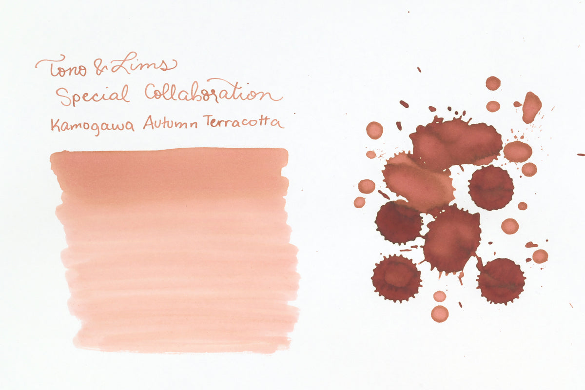 Tono & Lims Ink Bottle - Special Collaboration - Kamogawa Autumn Terracotta - 30ml