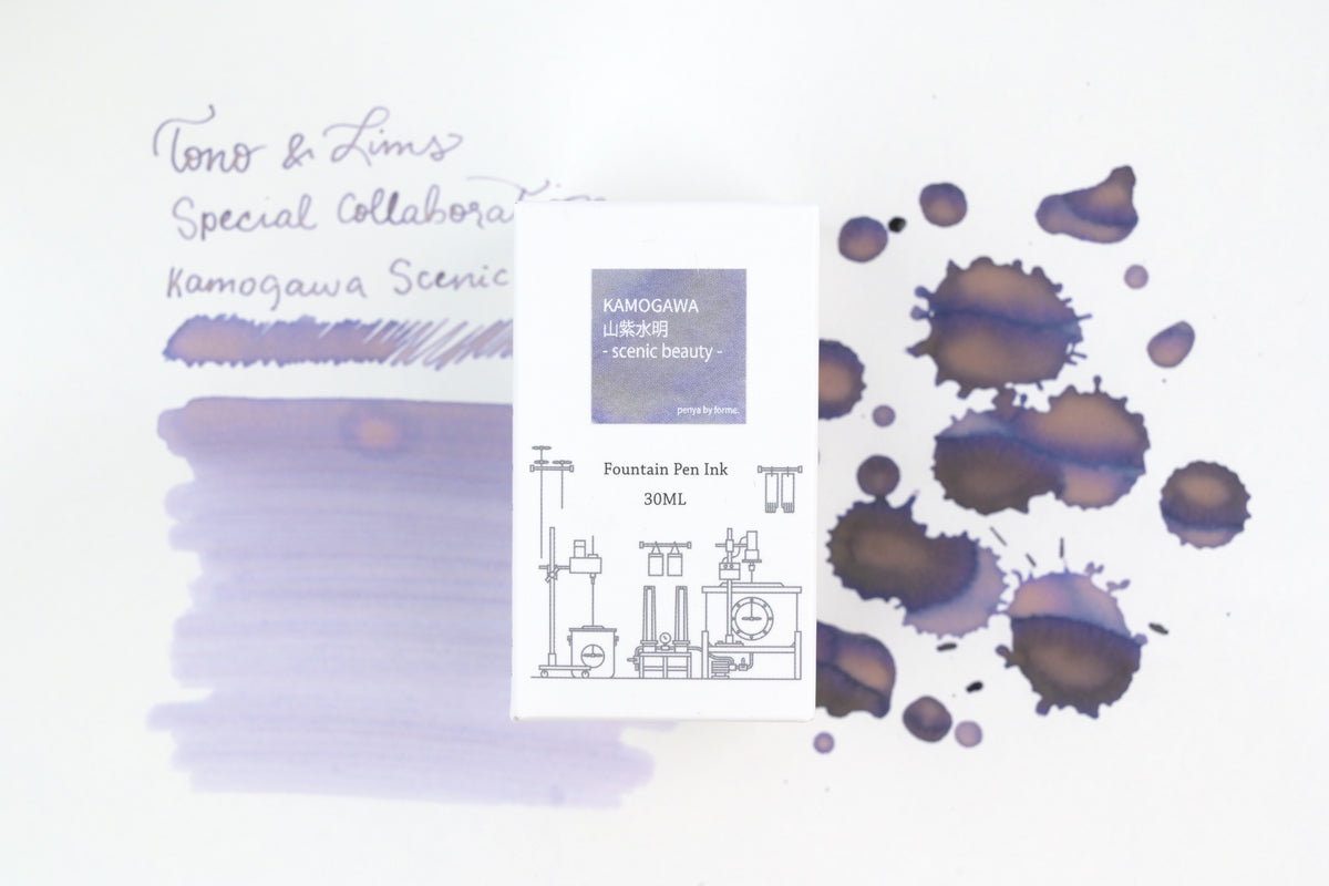 Tono & Lims Ink Bottle - Special Collaboration - Kamogawa 山紫水明 Scenic Beauty - 30ml