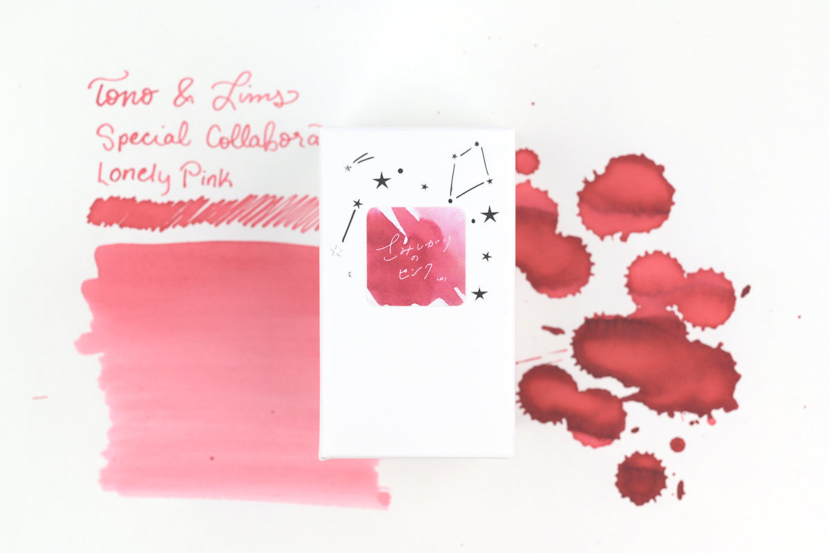 Tono & Lims Ink Bottle - Special Collaboration - Lonely Pink (さみしがりのピンク) - 30ml