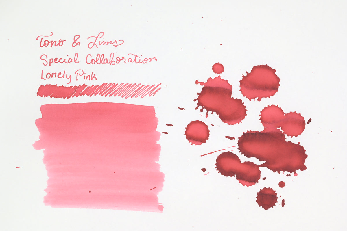 Tono & Lims Ink Bottle - Special Collaboration - Lonely Pink (さみしがりのピンク) - 30ml
