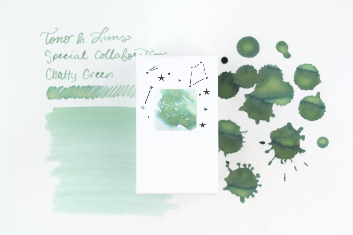 Tono & Lims Ink Bottle - Special Collaboration - Chatty Green (おしゃべりなグリーン) - 30ml