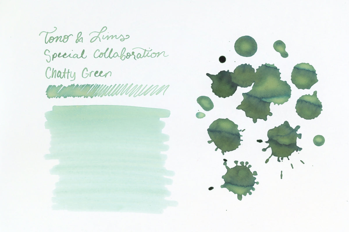 Tono & Lims Ink Bottle - Special Collaboration - Chatty Green (おしゃべりなグリーン) - 30ml