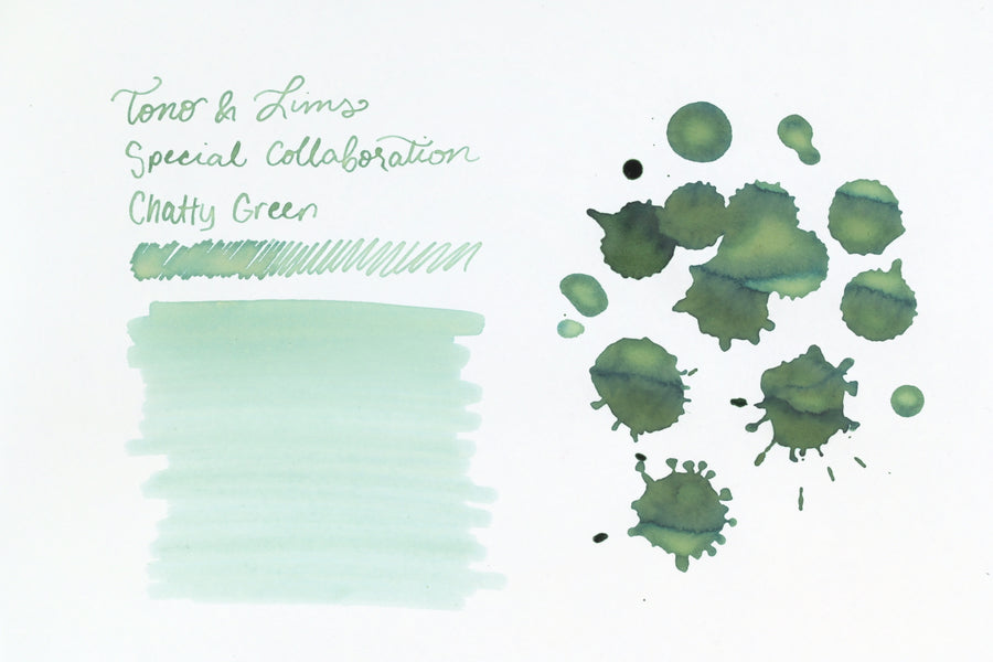Tono & Lims Ink Bottle - Special Collaboration - Chatty Green (おしゃべりなグリーン) - 30ml