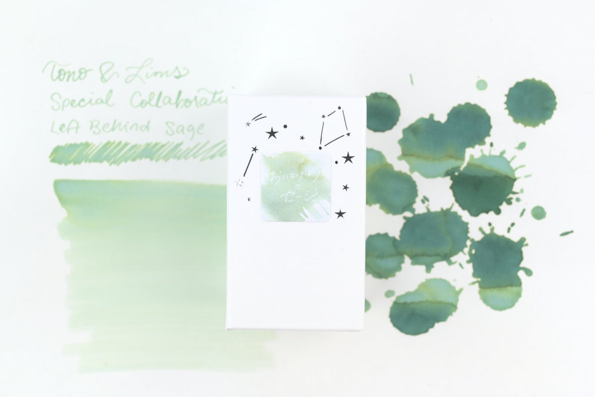 Tono & Lims Ink Bottle - Special Collaboration - Left-Behind Sage (おいてけぼりのセージ) - 30ml